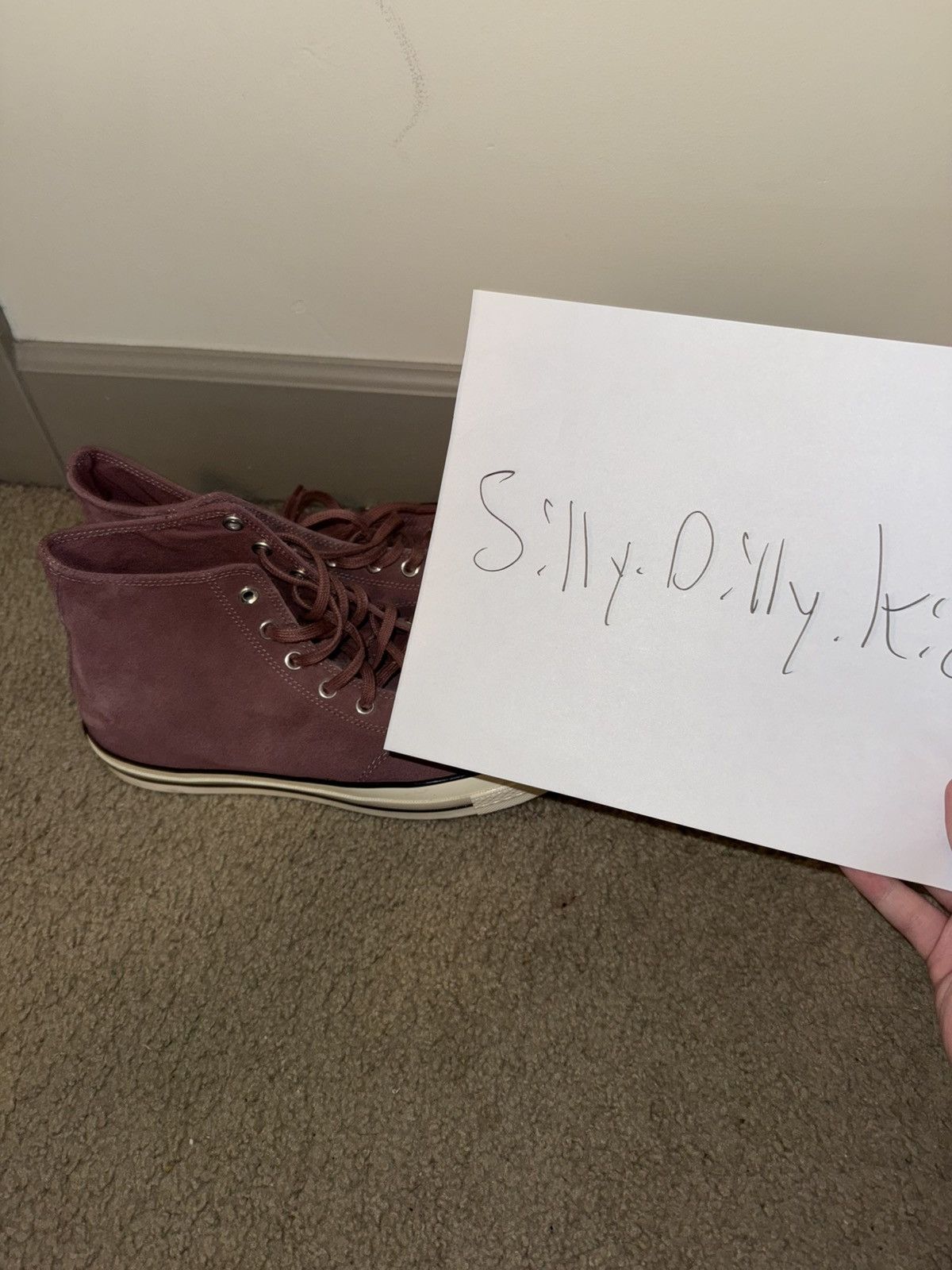 Converse Hightop Suede Sneakers Size US 11.5 / EU 44-45 - 9 Thumbnail