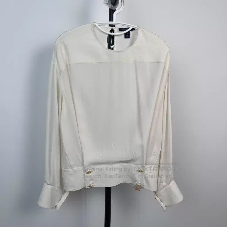 Louis Vuitton Louis Vuitton Chiffon long-sleeve crew neck long sleeves Size XXS / US 00 / IT 34 - 1 Thumbnail
