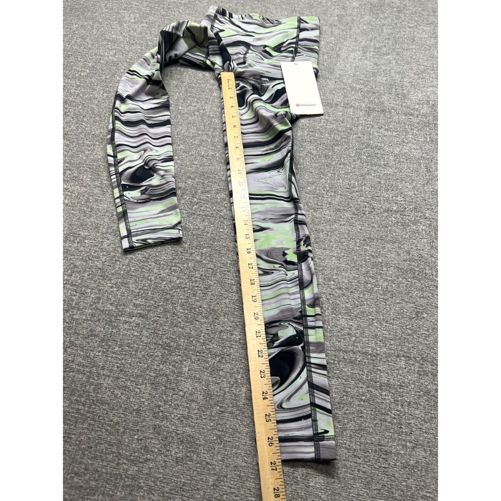 Lululemon Lululemon Speed Pants - Women - 0 - 28in - Multicolor Marble Green Gray - Pants - Activewear - Regular - Pull On - NWT Size 25" / US 0 / IT 36 - 3 Thumbnail