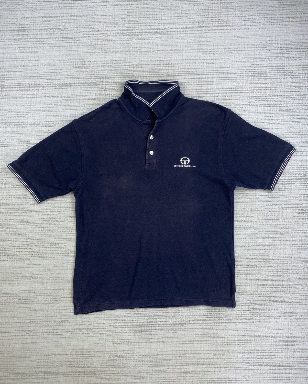 Sergio Tacchini × Vintage Vintage Sergio Tacchini Embroidery Logo Polo Shirt Size US M / EU 48-50 / 2 - 5 Thumbnail