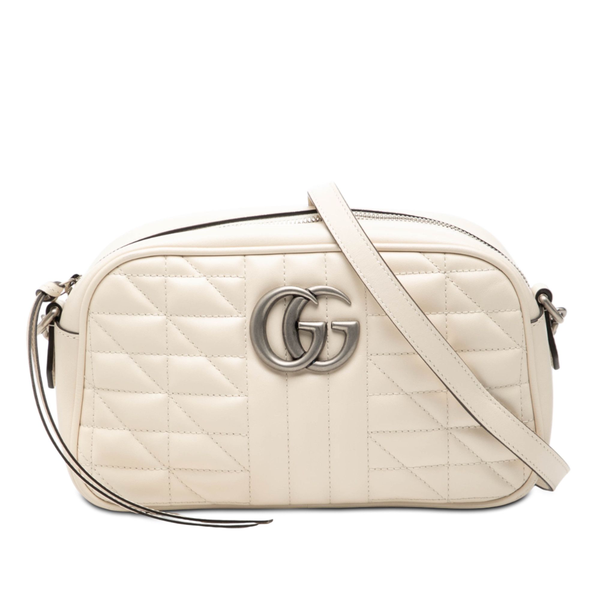 Gucci Gucci Small GG Marmont Matelasse Leather Aria Crossbody Size ONE SIZE - 1 Thumbnail