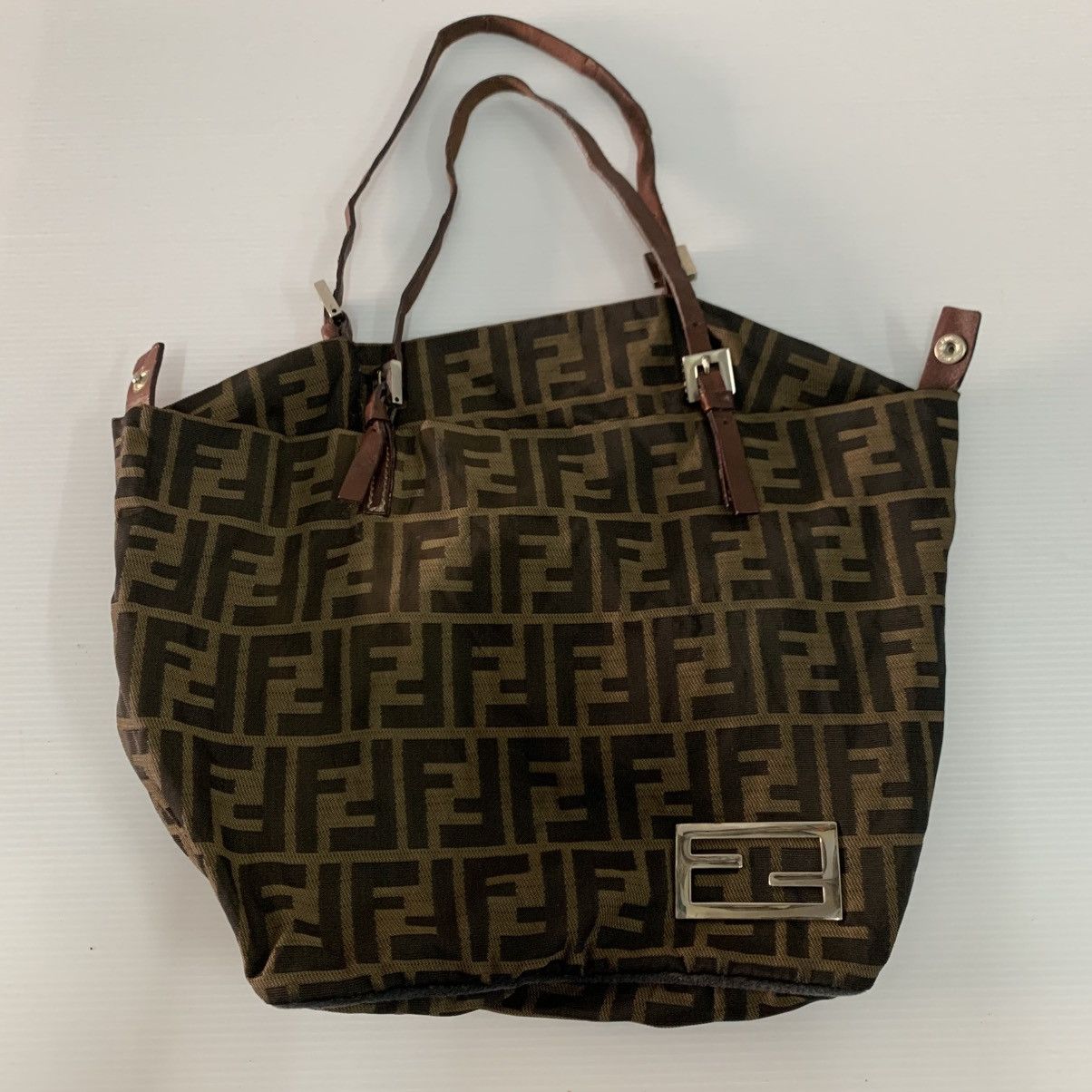 Fendi Fendi Zucca Small Tote Bag Size ONE SIZE - 16 Thumbnail