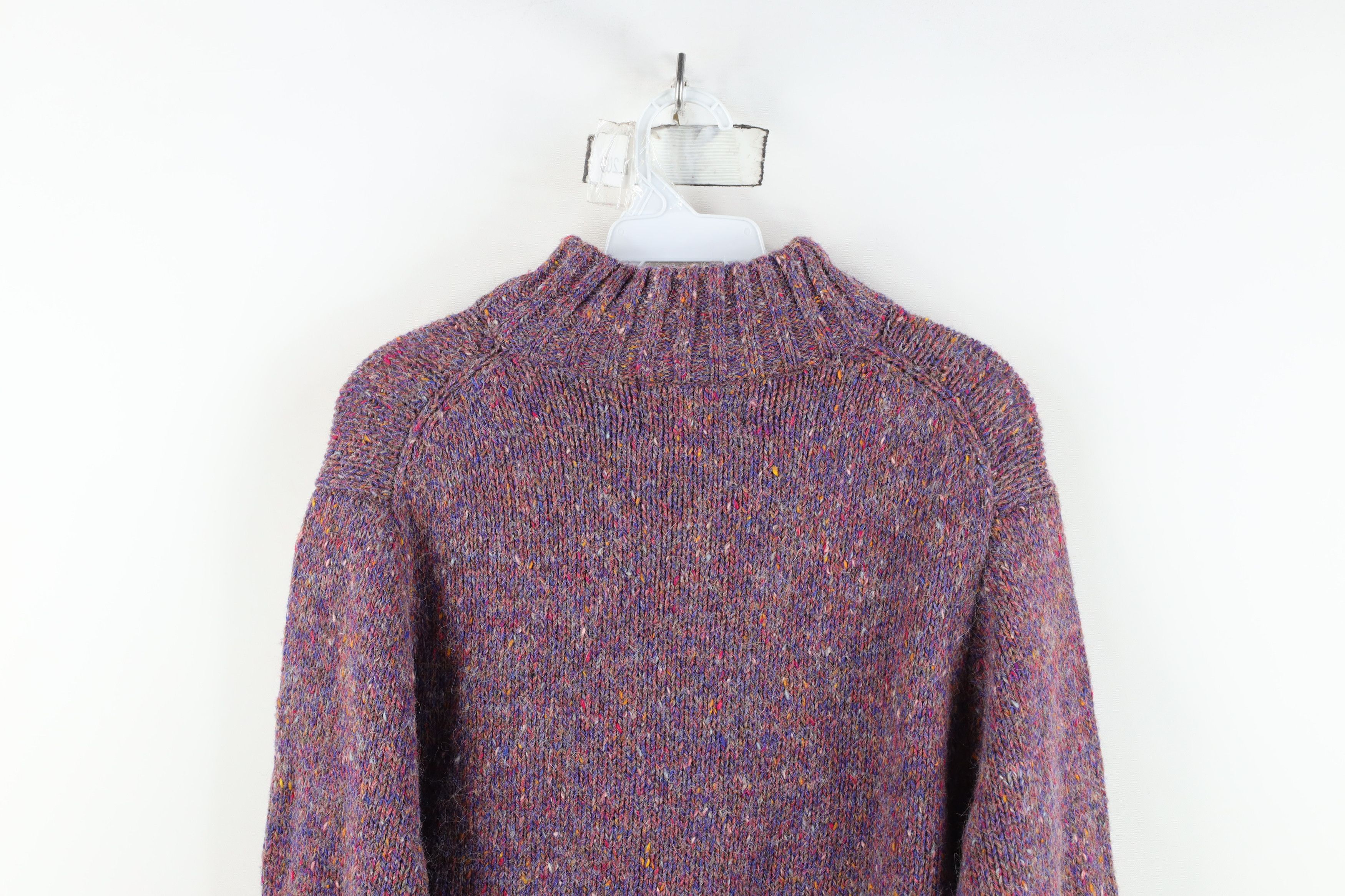Vintage Vintage 90s Streetwear Wool Blend Knit Mock Neck Sweater Size M / US 6-8 / IT 42-44 - 10 Thumbnail
