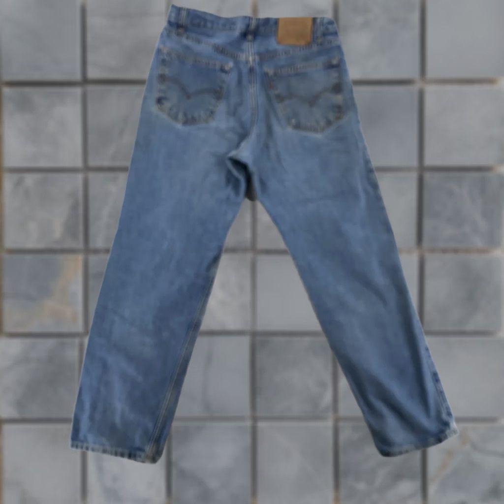 Levi's Levi's 550 Jeans Mens 30x30 Distressed Relaxed Tapered Denim 90s Vintage Grunge Pockets - Blue - Regular Fit Accessories Size US 30 / EU 46 - 1 Thumbnail