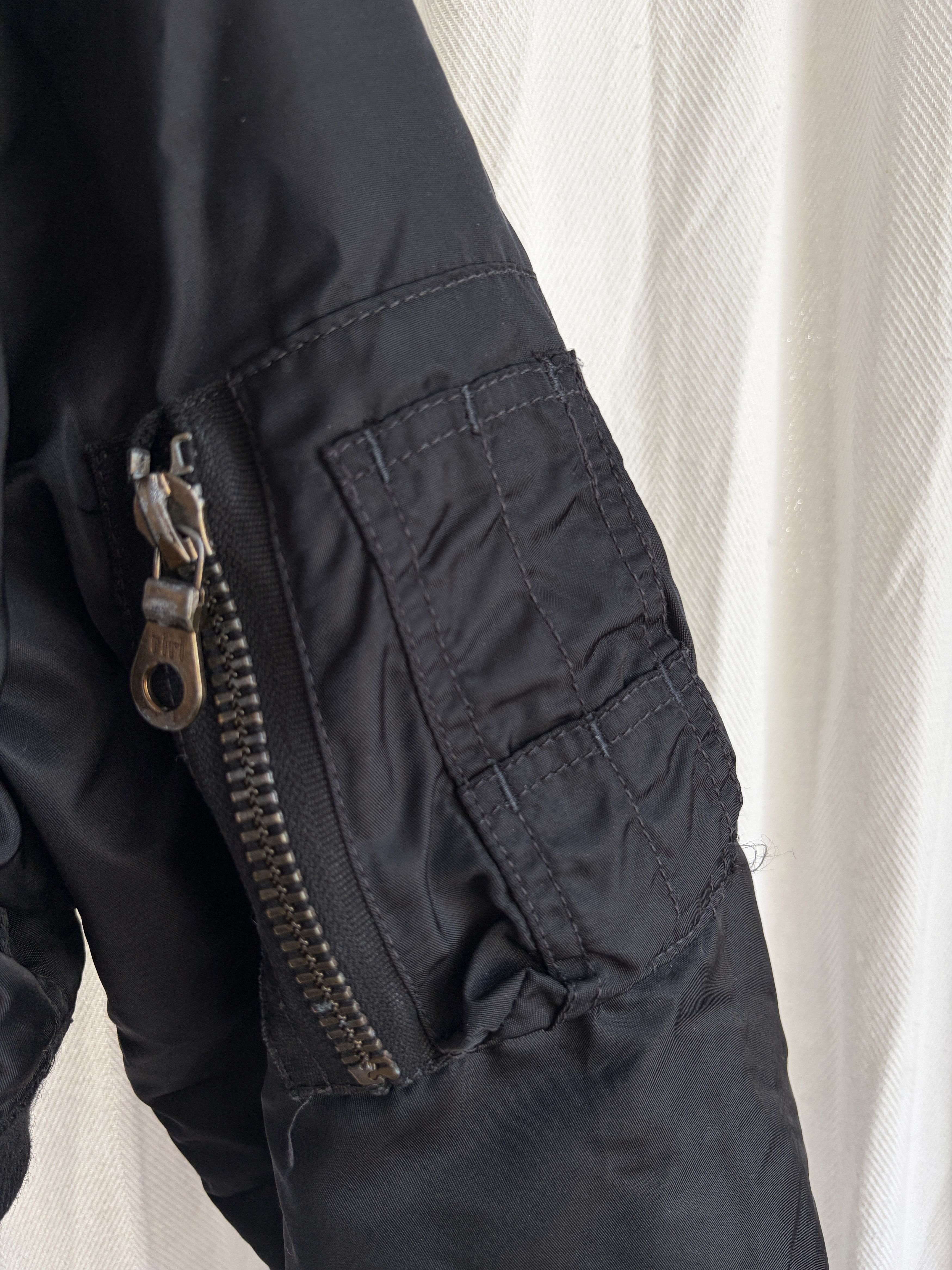 Jean Paul Gaultier AW88 Junior Cropped MA-1 Bomber Jacket Size XS / US 0-2 / IT 36-38 - 4 Thumbnail