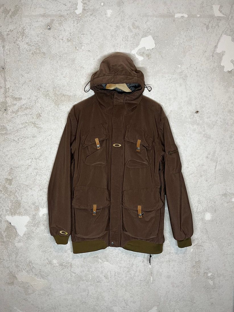 image of Oakley Corduroy Ski Snowboard Winter Jacket Vintage in Brown, Men's (Size Small)