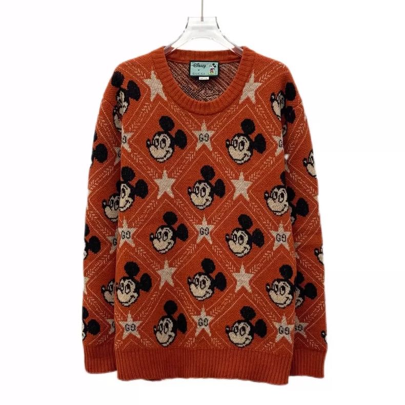 Gucci Gucci Orange Mickey Mouse pattern inlaid full-print wool ro Size US M / EU 48-50 / 2 - 1 Thumbnail