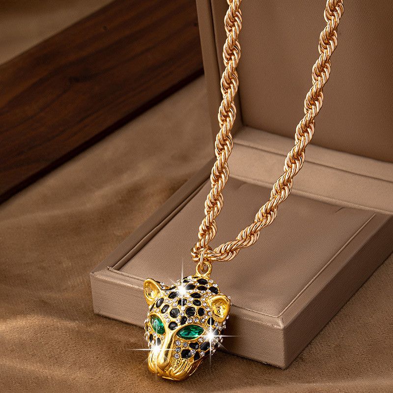 Jewelry Leopard Pendant Necklace Size ONE SIZE - 3 Thumbnail