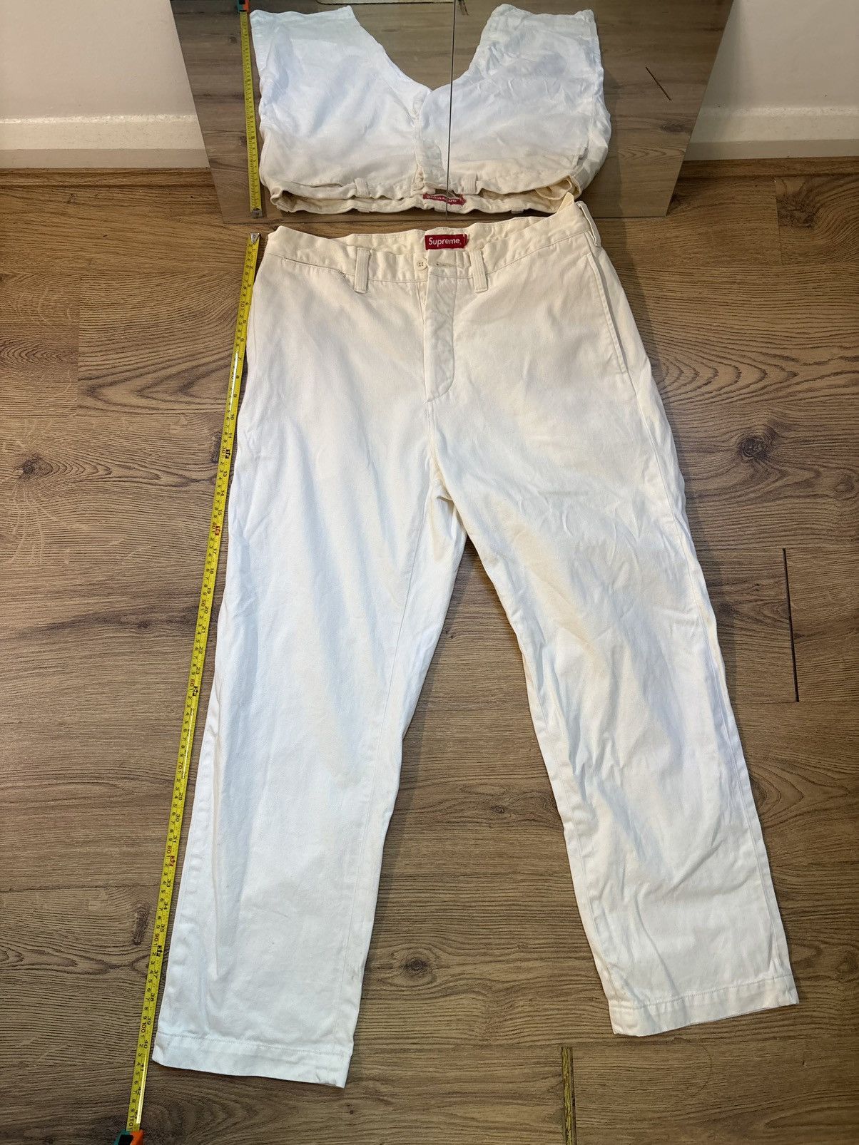 Supreme Rare Supreme Cream Sexy Woman Riding Supreme Logo - W32 Size US 32 / EU 48 - 5 Thumbnail