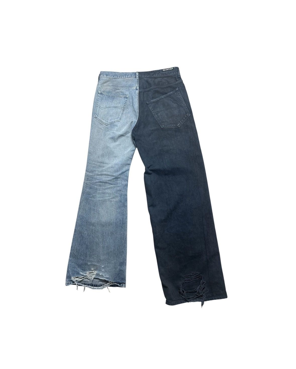 Balenciaga Balenciaga 50/50 hybrid denim flare/baggy S NEW Size US 33 - 3 Thumbnail
