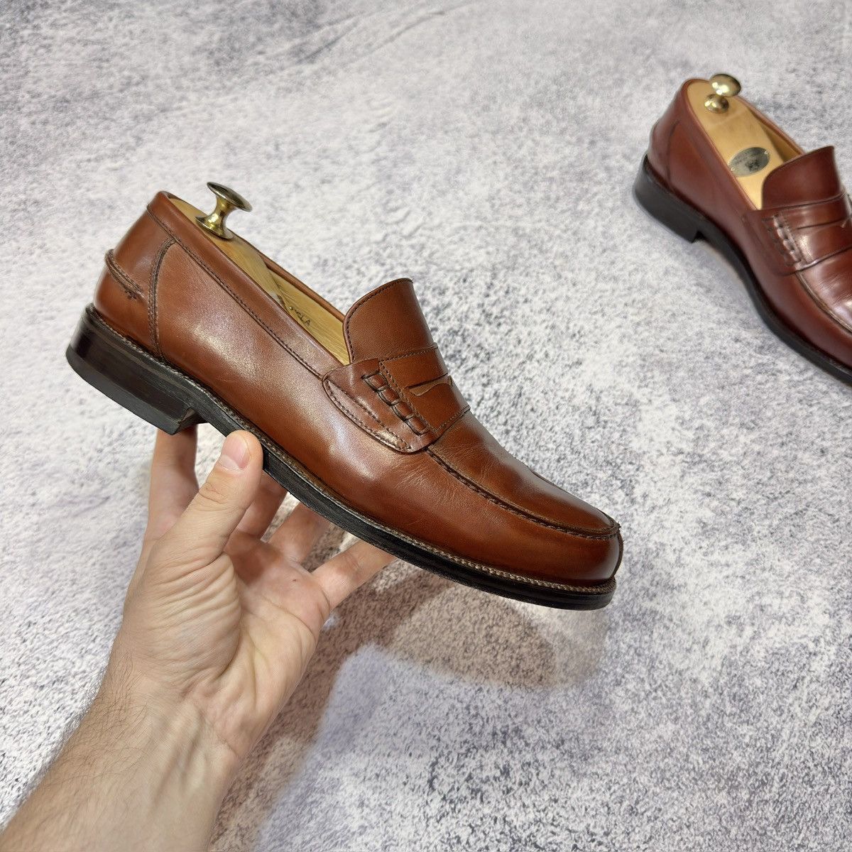 Other Jones Welted Leather Penny Loafers US9.5 UK8.5 EU42.5 Size US 9.5 / EU 42-43 - 4 Thumbnail