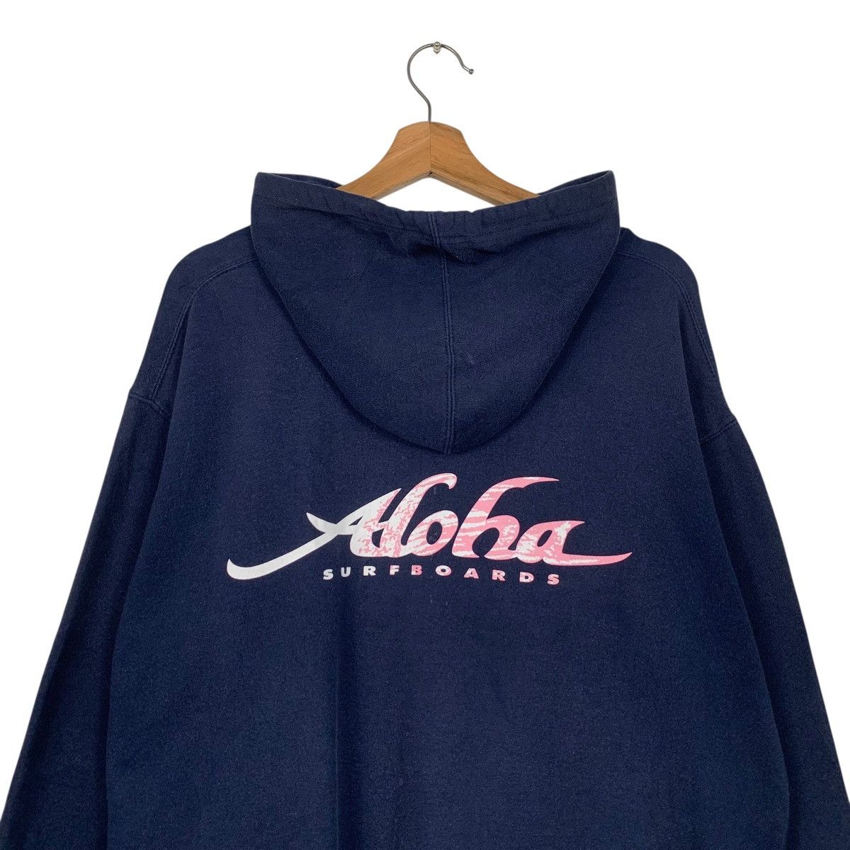Vintage 90’s ALOHA Surfboards Pullover Hoodie Sweatshirt #3612-C165 Size US L / EU 52-54 / 3 - 2 Thumbnail