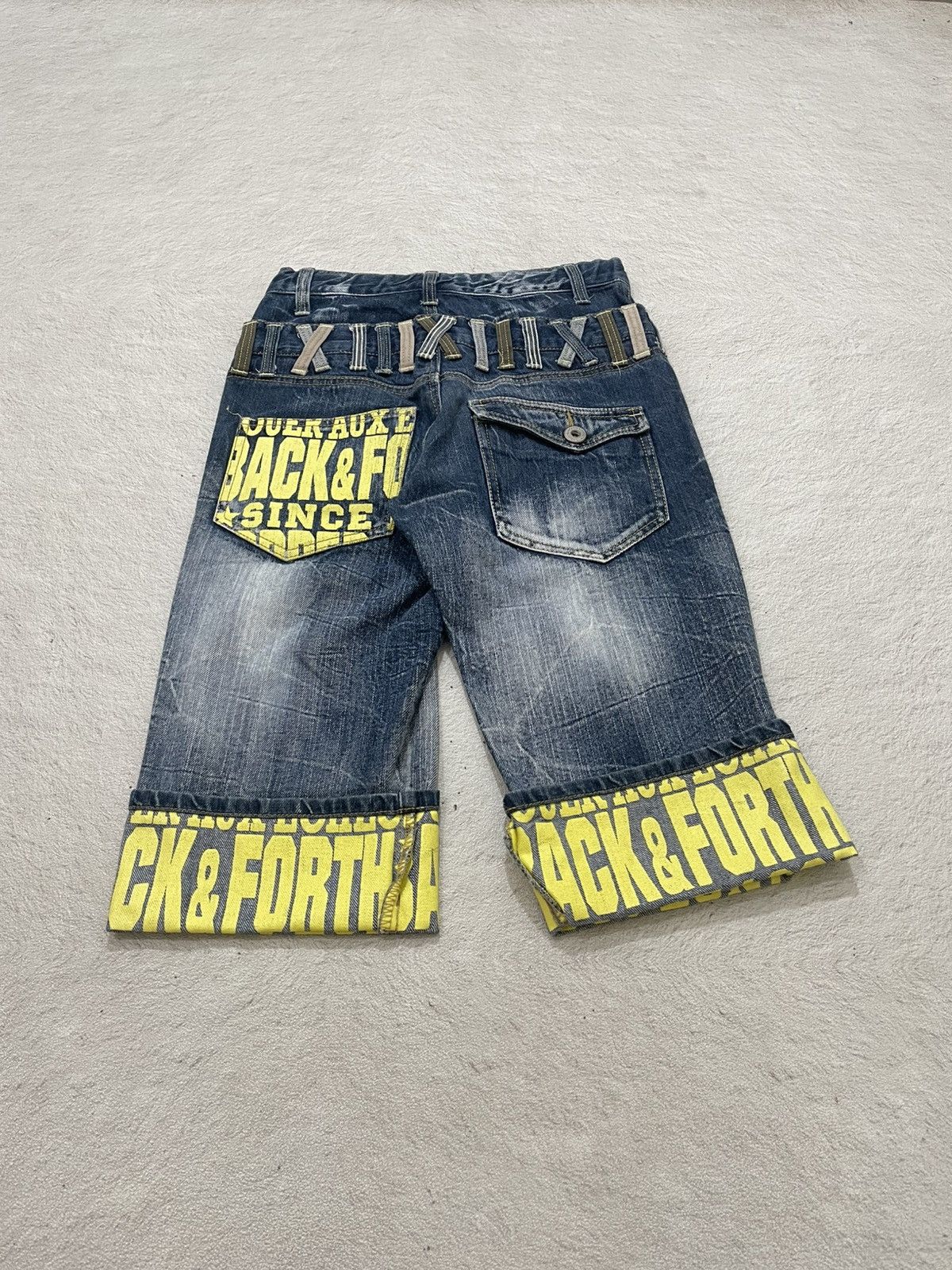 Japanese Brand 2000s Nylaus Double Waist Pants Multi Pocket Stonewash Y2K Size US 26 / EU 42 - 6 Thumbnail