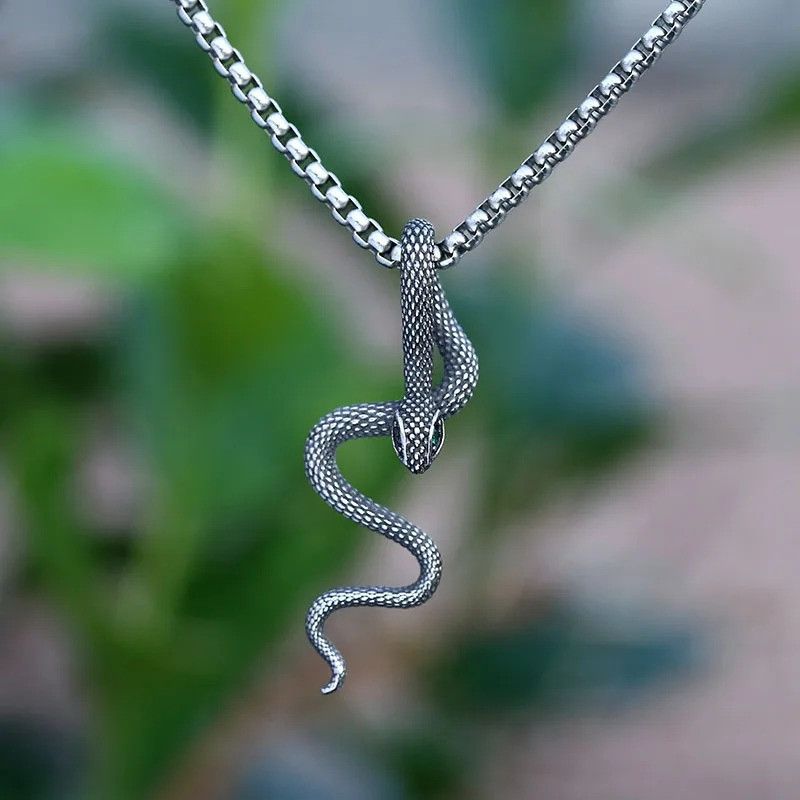 Japanese Brand × Jewelry Gothic Snake Pendant Necklace 2025 Size ONE SIZE - 1 Thumbnail