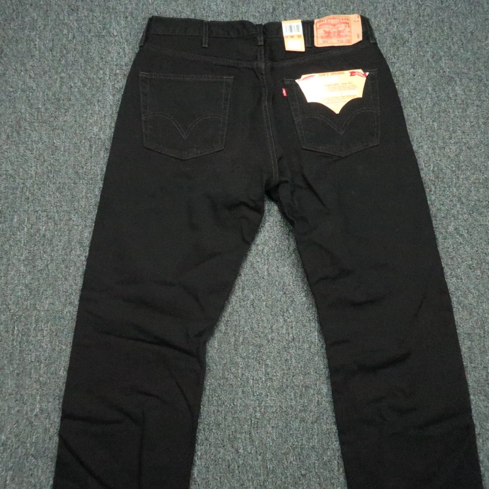 Levi's VINTAGE Levi's Jeans Mens 38x32 Black 501 Preshrunk Button Fly 5 Pocket Y2K NWT Size US 38 / EU 54 - 5 Thumbnail