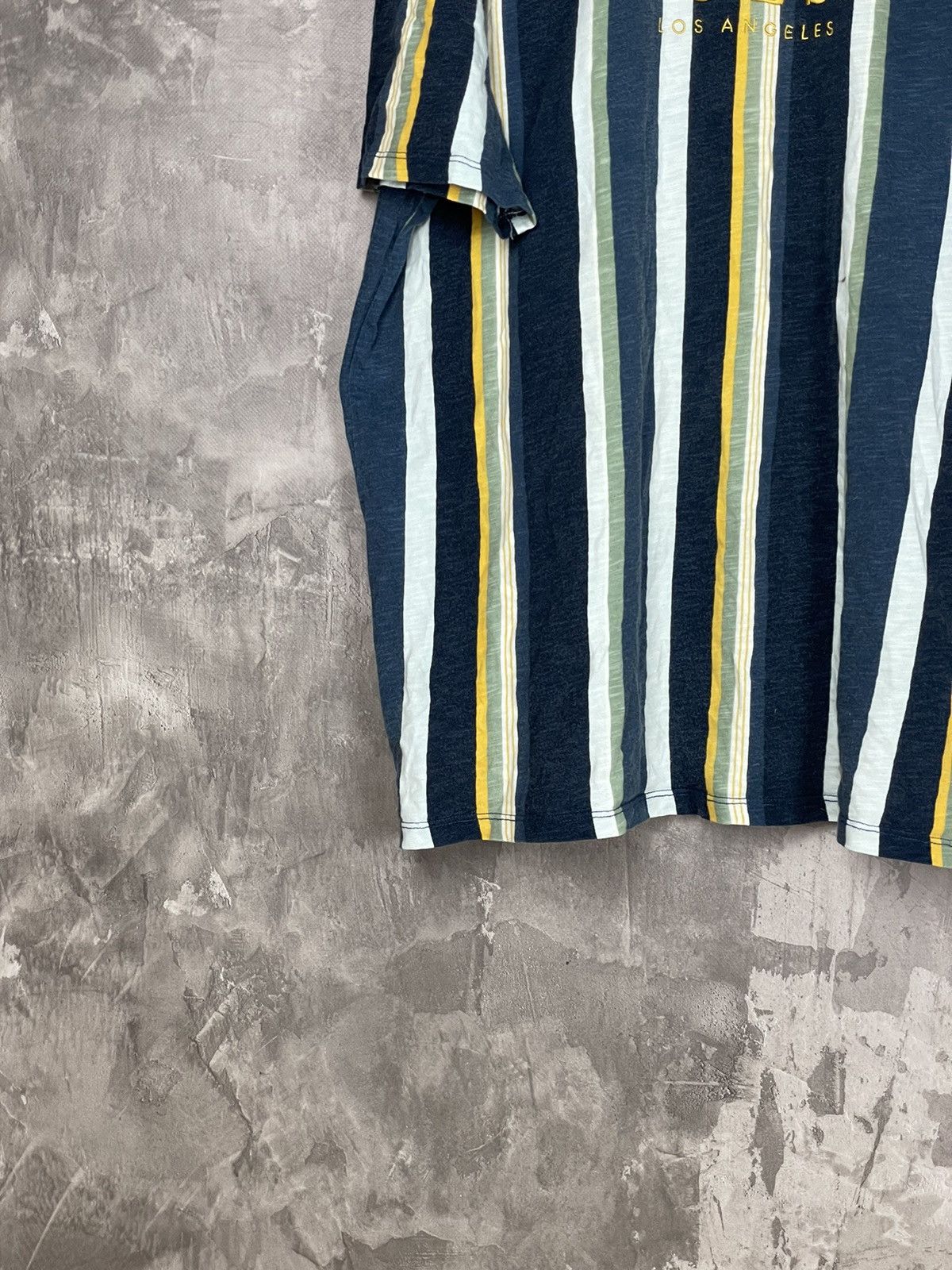 A$AP Rocky × Guess × Vintage Vintage GUESS like ASAP ROCKY Striped Spellout T Shirt Size US L / EU 52-54 / 3 - 5 Thumbnail