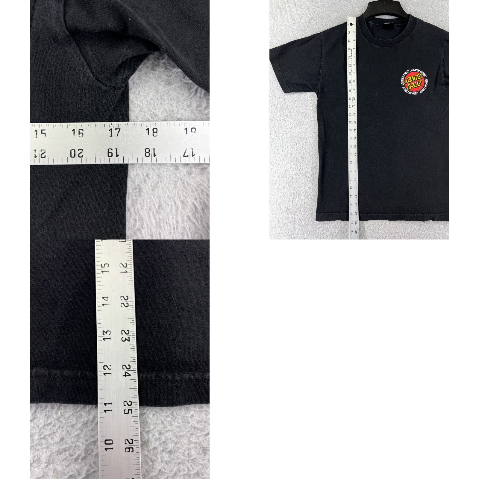 Vintage Santa Cruz Shirt Mens Small Black Crew Print Round Logo Skate Beach Size US S / EU 44-46 / 1 - 9 Thumbnail