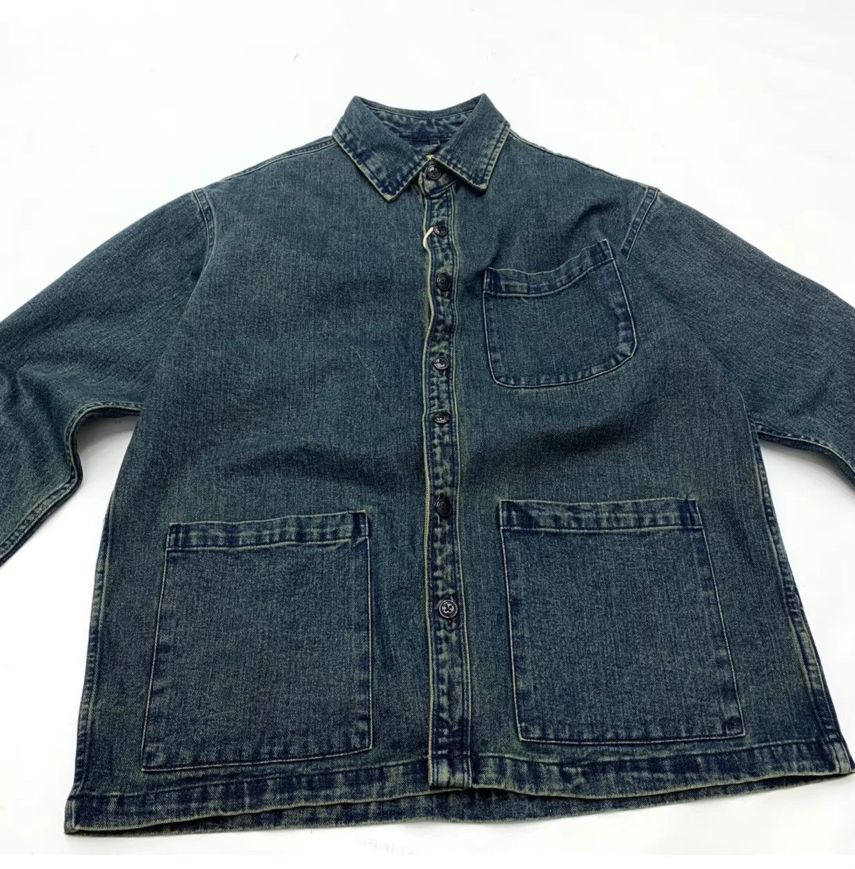 Vintage Denim Vintage Retro Style Blue Streetwear Jacket Size US L / EU 52-54 / 3 - 8 Thumbnail