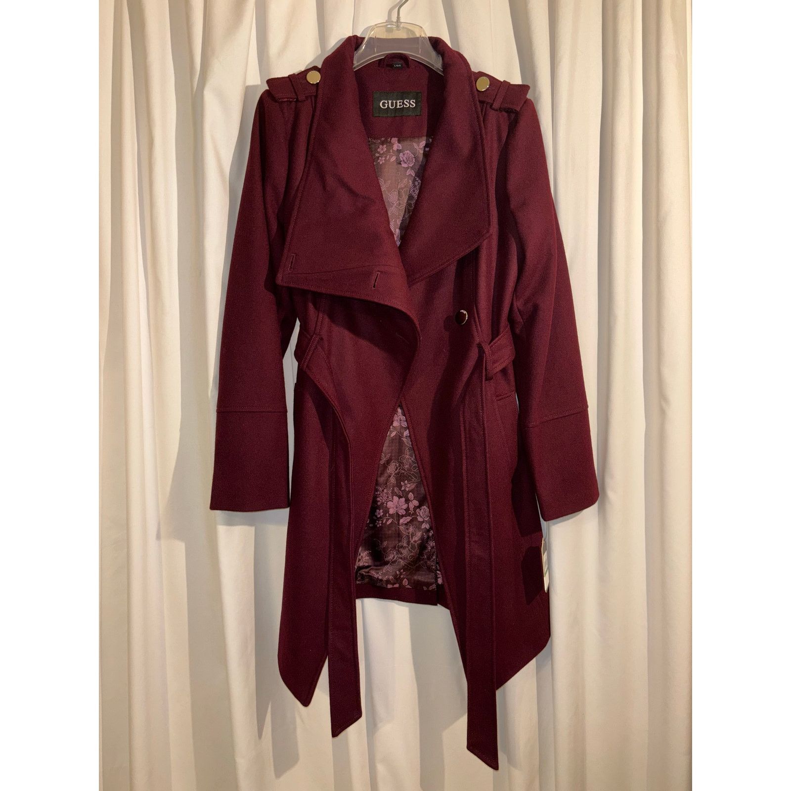 Guess NWT Guess Belted Wool Trench Coat - Size Large Size L / US 10 / IT 46 - 12 Thumbnail