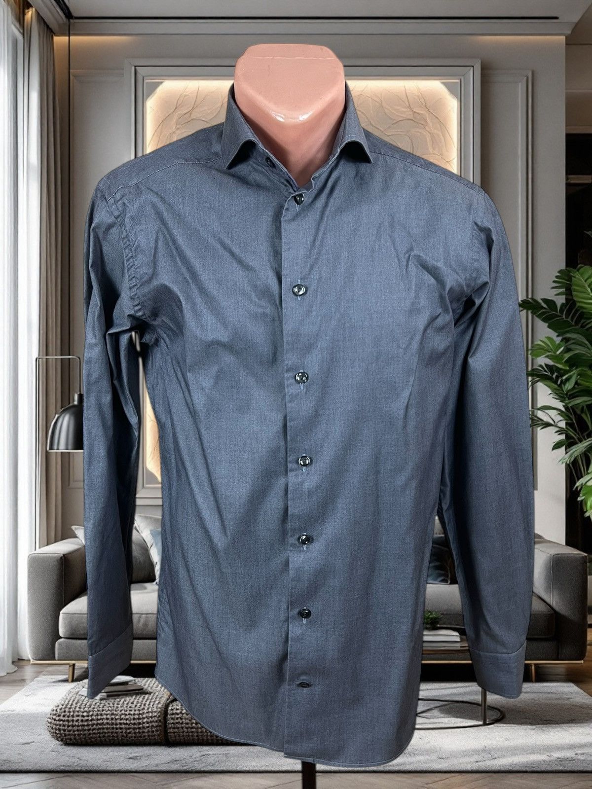Eton Eton grey dress shirt size M Size US M / EU 48-50 / 2 - 1 Thumbnail