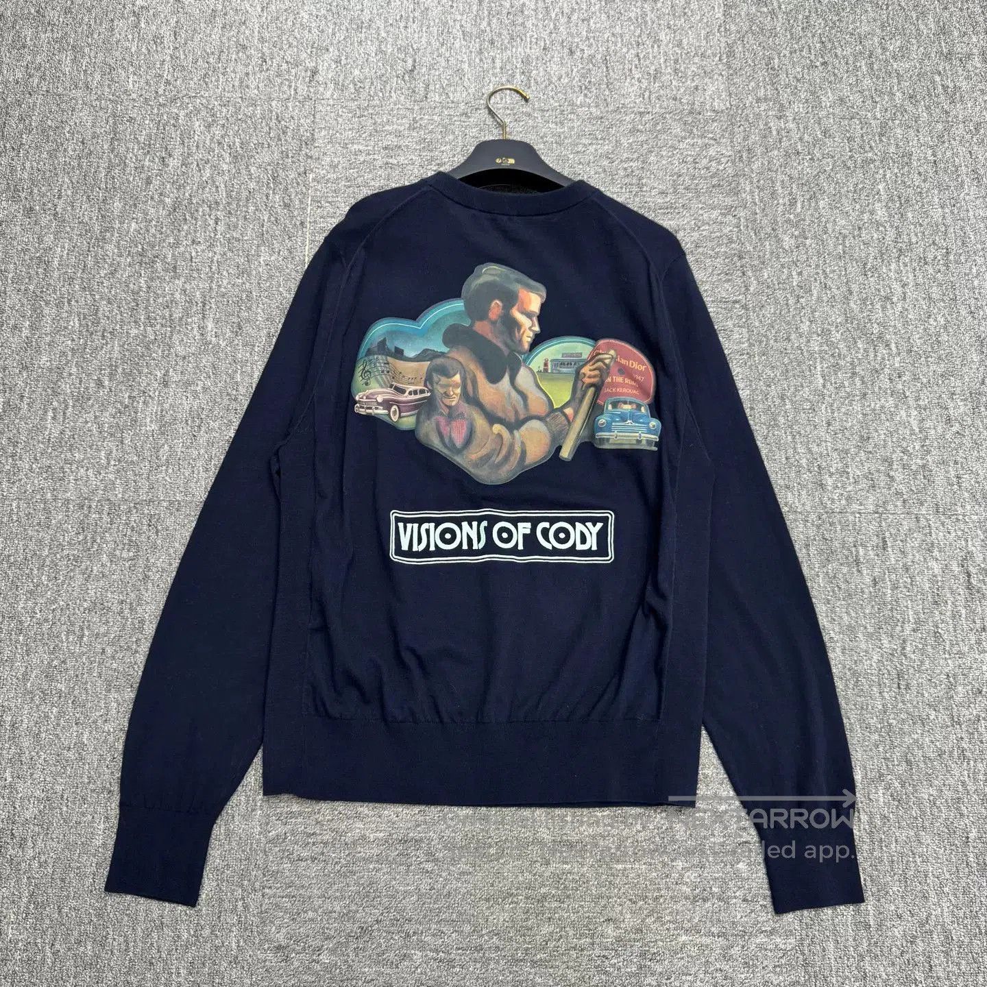 Dior DIOR x JACK KEROUAC Art Portrait Sweater. Size US M / EU 48-50 / 2 - 5 Thumbnail