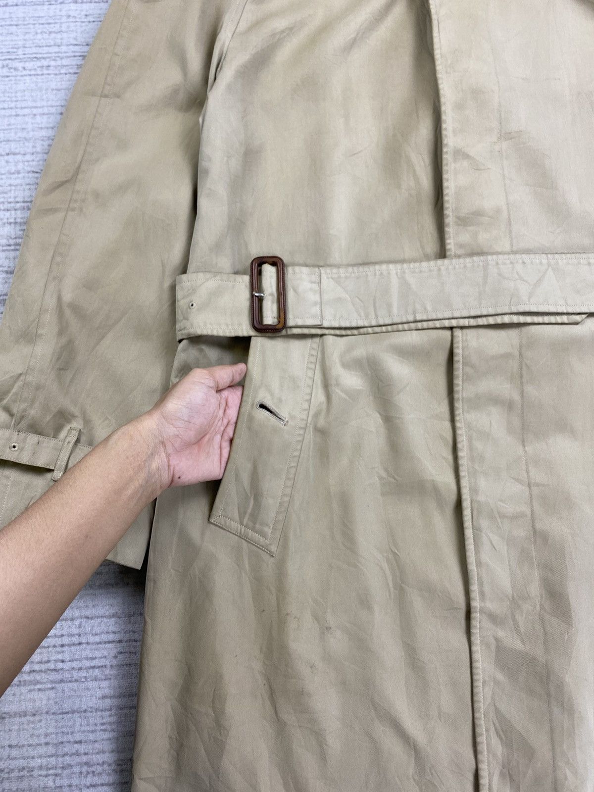 Burberry Vintage 90s Burberrys Nova Check Trench Coat Jacket Size US M / EU 48-50 / 2 - 7 Thumbnail