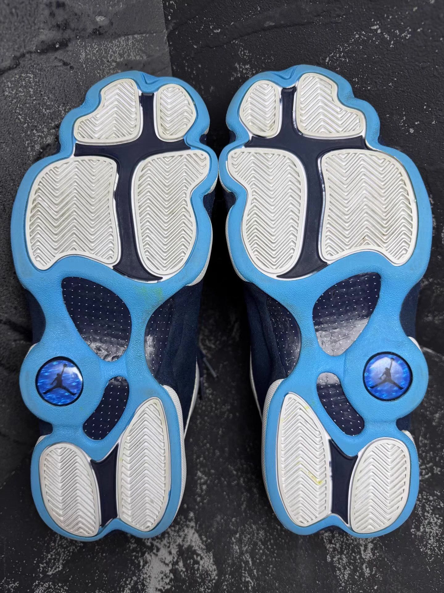 Nike Air Jordan 13 Obsidian White Blue Q10 Size US 9.5 / EU 42-43 - 2 Thumbnail