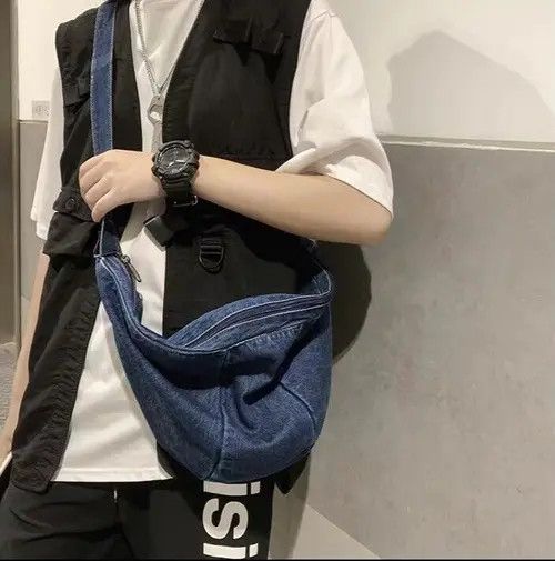 Vintage Casual Crossbody Denim Bag Size ONE SIZE - 1 Thumbnail