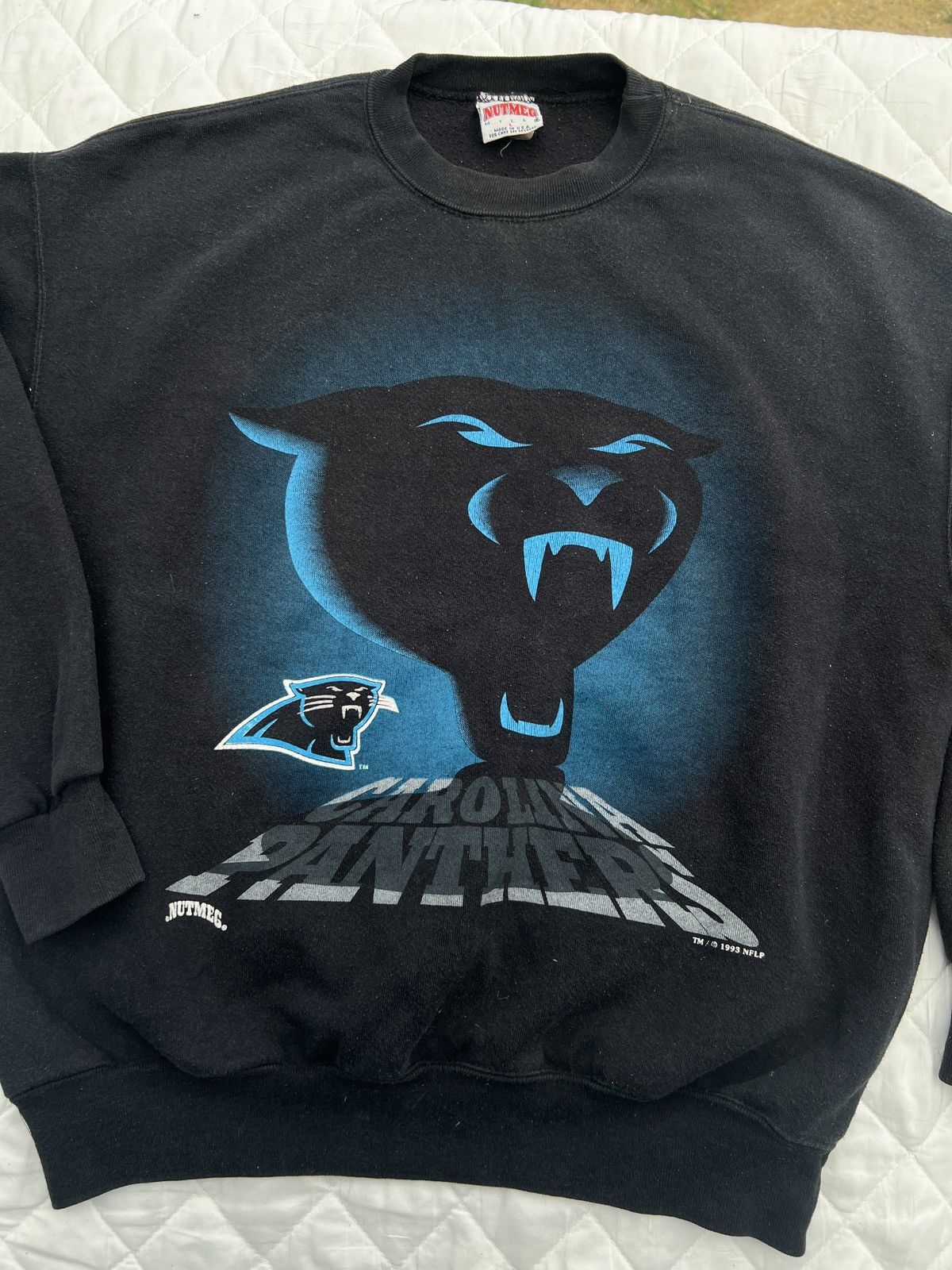 Japanese Brand × Vintage NUTMEG CAROLINA PANTHERS 1993 NFLP Size US L / EU 52-54 / 3 - 1 Thumbnail