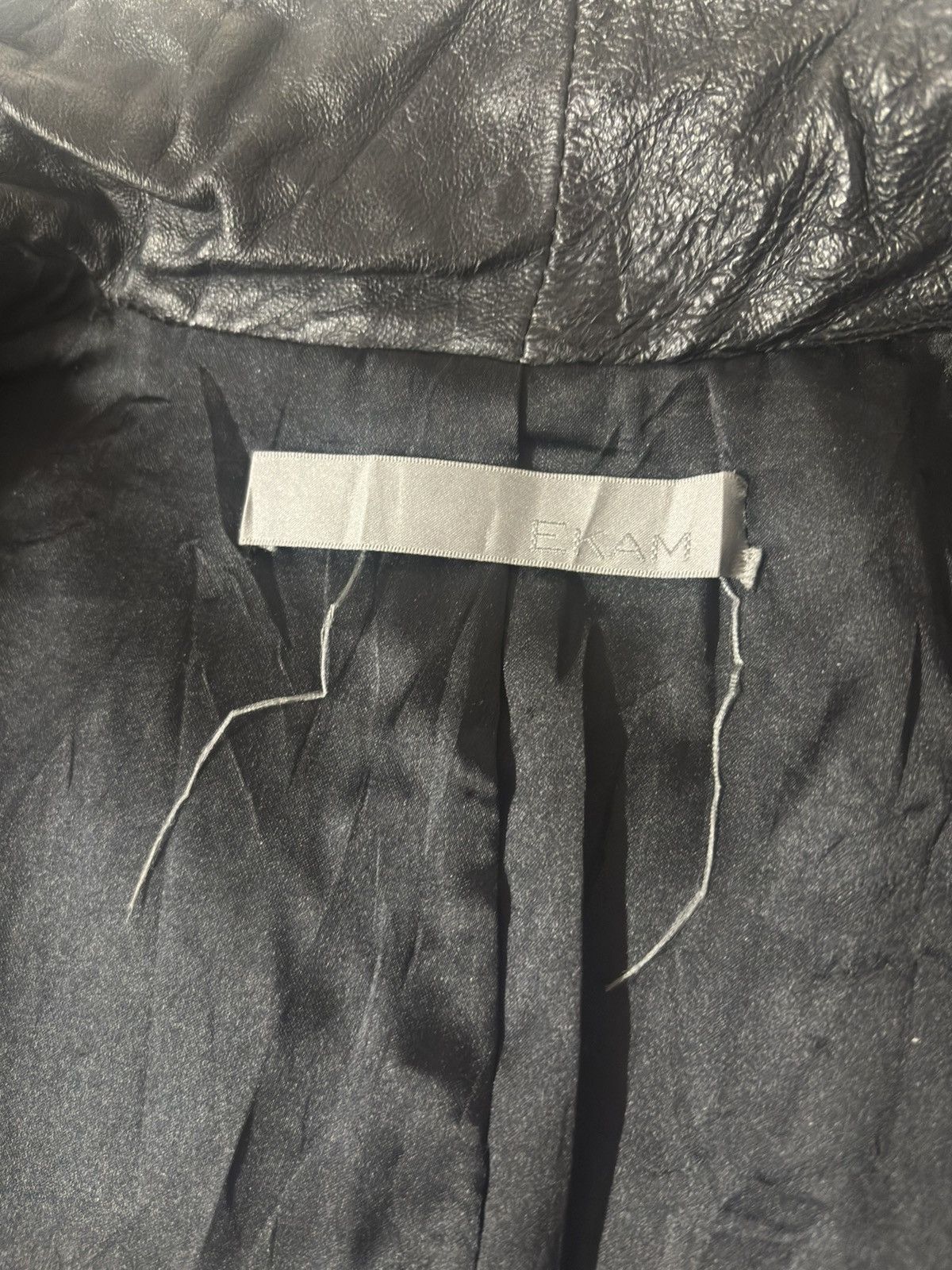 Ekam Ekam Extra Long sleeve leather jacket Size US M / EU 48-50 / 2 - 3 Thumbnail