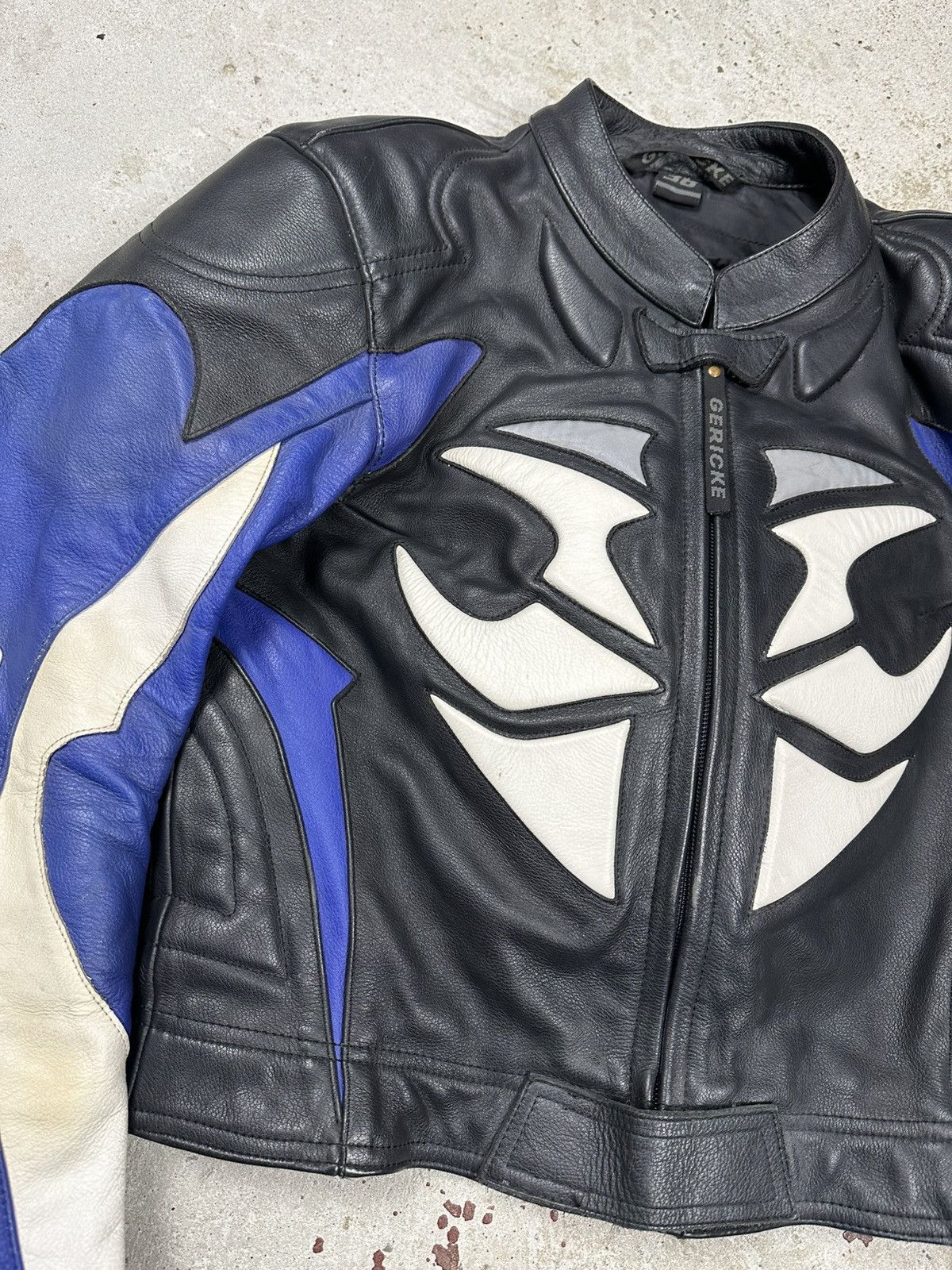 Hein Gericke × Vintage Vintage Y2K Real Leather Gericke Tribal Racing Moto Jacket Size US S / EU 44-46 / 1 - 6 Thumbnail