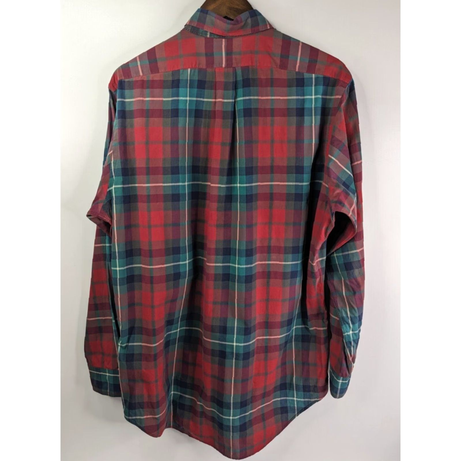 Ralph Lauren Ralph Lauren Shirt Men's Red Green Plaid Long Sleeve Button Down 16-34 Size US L / EU 52-54 / 3 - 5 Thumbnail