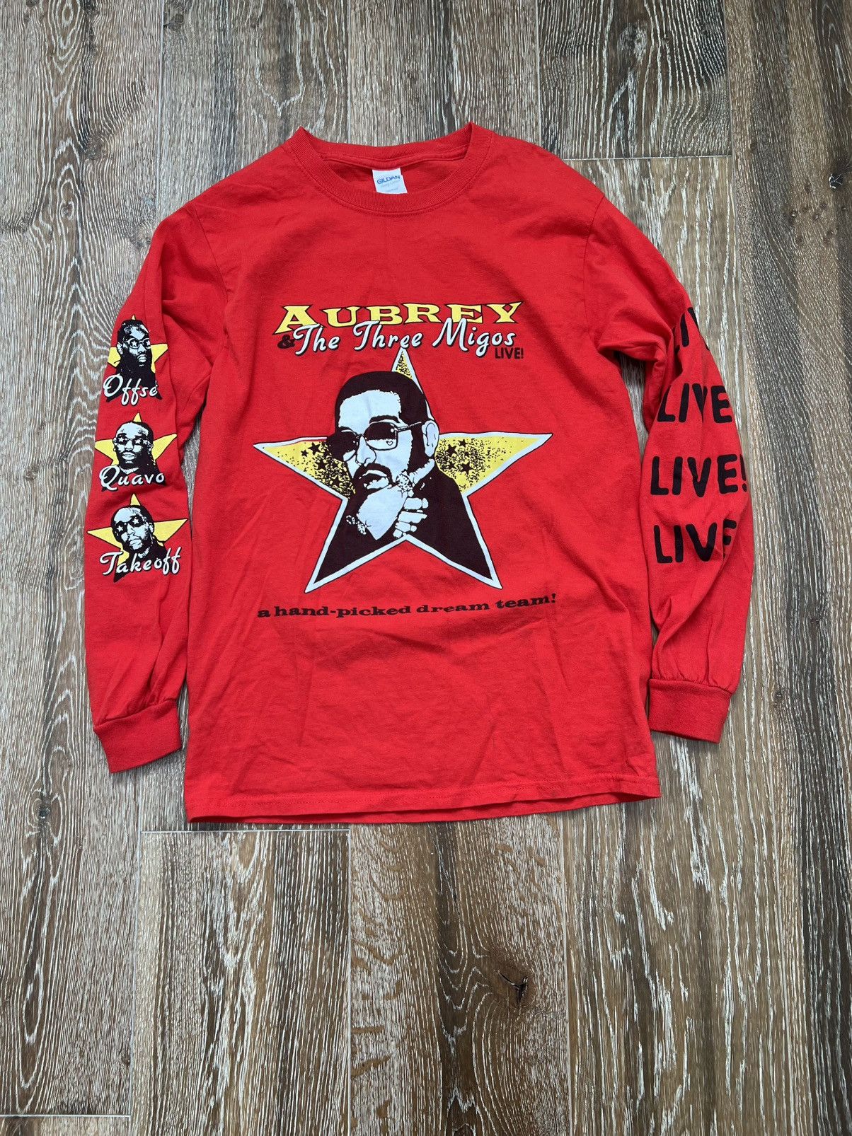 Drake Drake Aubrey and the three migos longsleeve Size US S / EU 44-46 / 1 - 1 Thumbnail