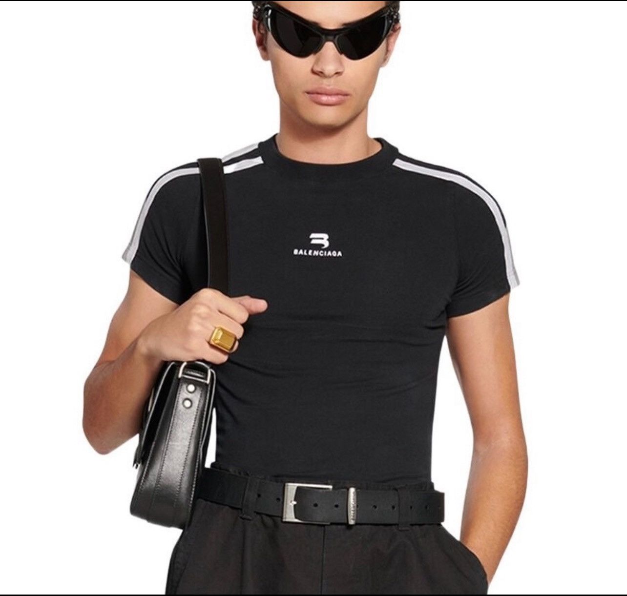 Balenciaga Balenciaga Sporty B Shrunken Tee | Grailed