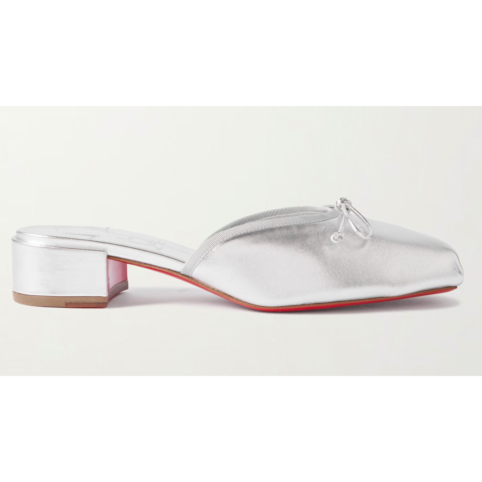 Christian Louboutin Christian Louboutin Mimiflirt Silver Ballet Ballerina Slide Size US 8.5 / IT 38.5 - 3 Thumbnail