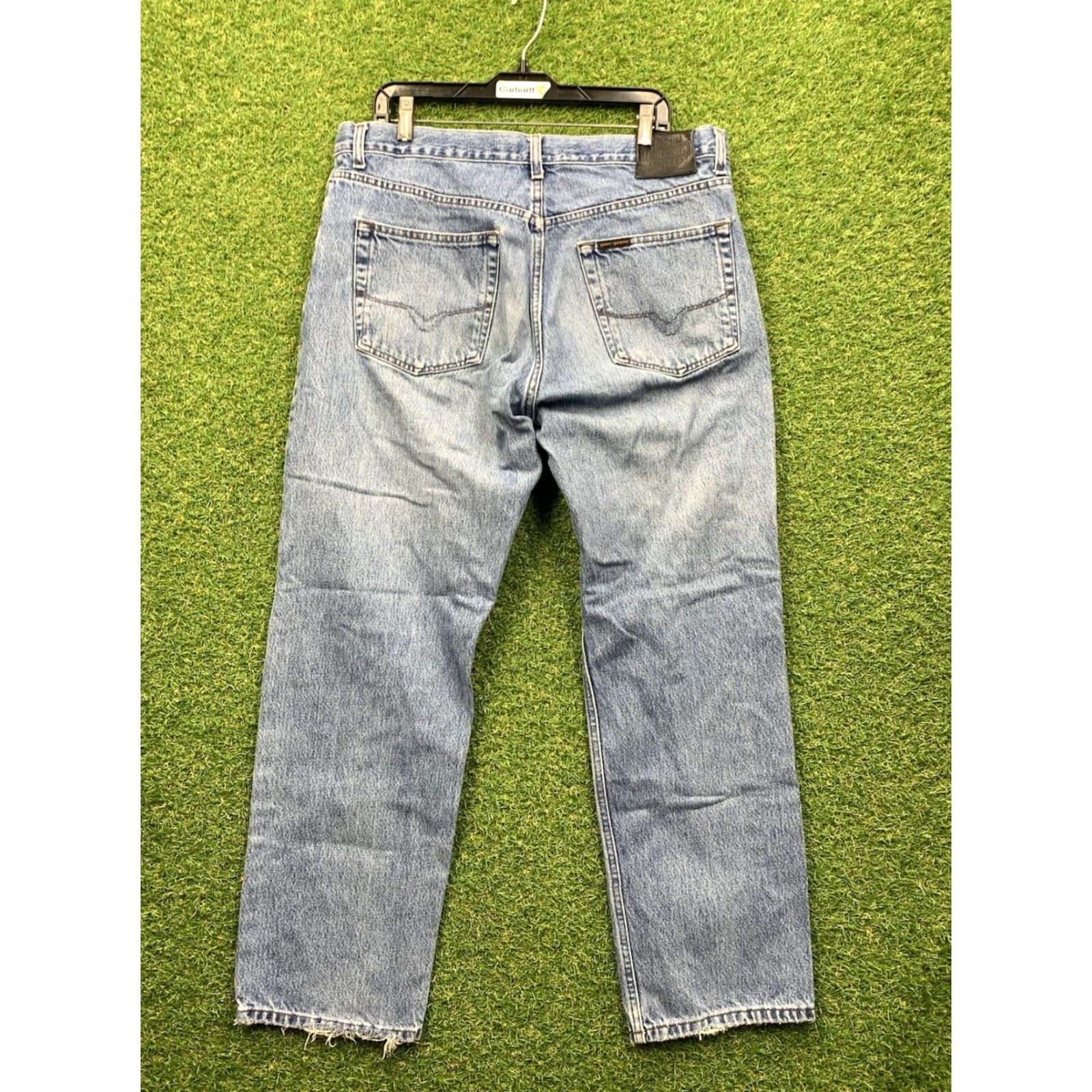 Harley Davidson Harley-Davidson Jeans Mens Bootcut 36x30 Blue Denim Biker Motorcycle USA Size US 36 / EU 52 - 2 Thumbnail
