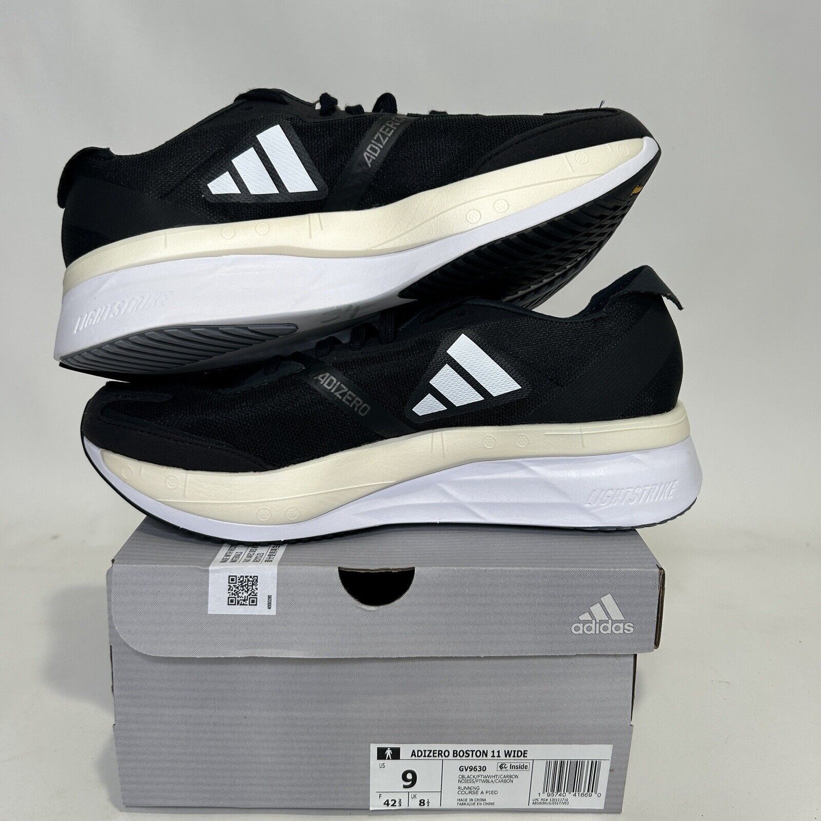 Adidas Adidas Adizero Boston 11 Marathon Shoes “Black Sail” 2024 Size US 9 / EU 42 - 3 Thumbnail
