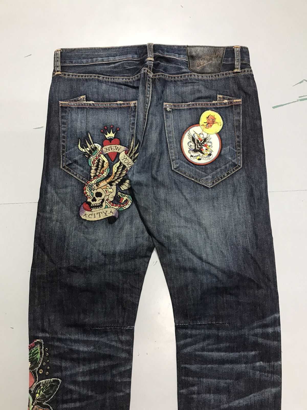 Ed Hardy Vintage ed hardy embroidered denim Size US 36 / EU 52 - 9 Thumbnail