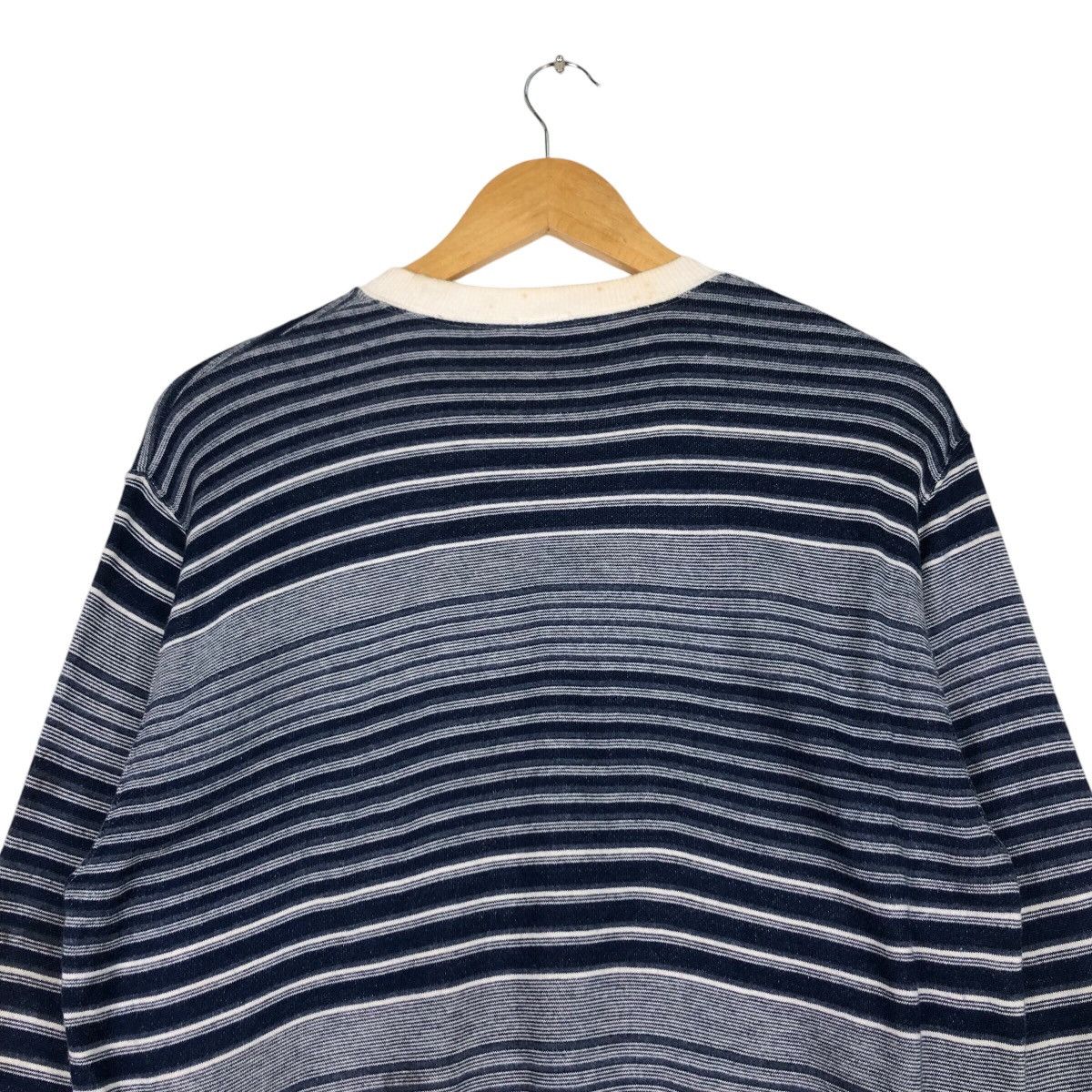 Japanese Brand × Vintage Japanese Brand Sweatshirt Stripe Rare 90s Collection Small Size US M / EU 48-50 / 2 - 8 Thumbnail