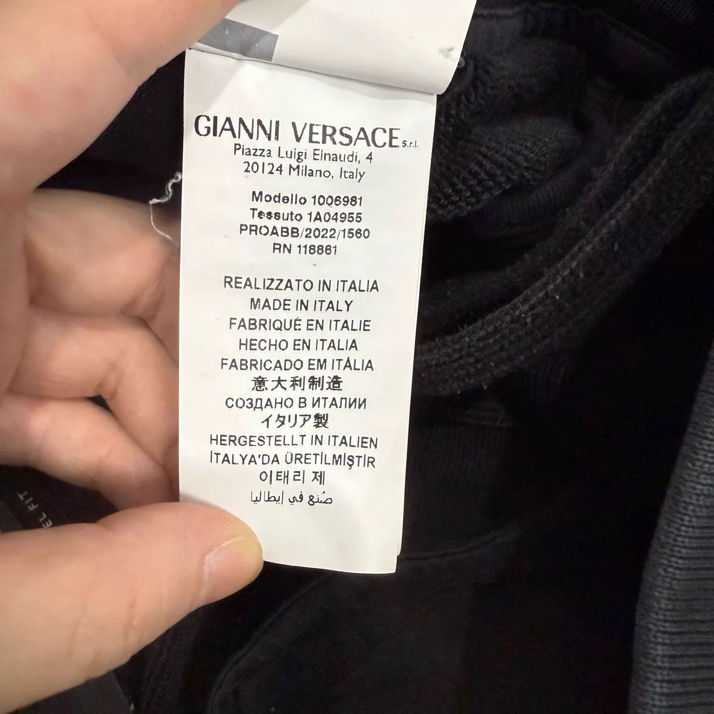 Versace Versace zip-up jacket set black M 95 new Size US M / EU 48-50 / 2 - 8 Thumbnail