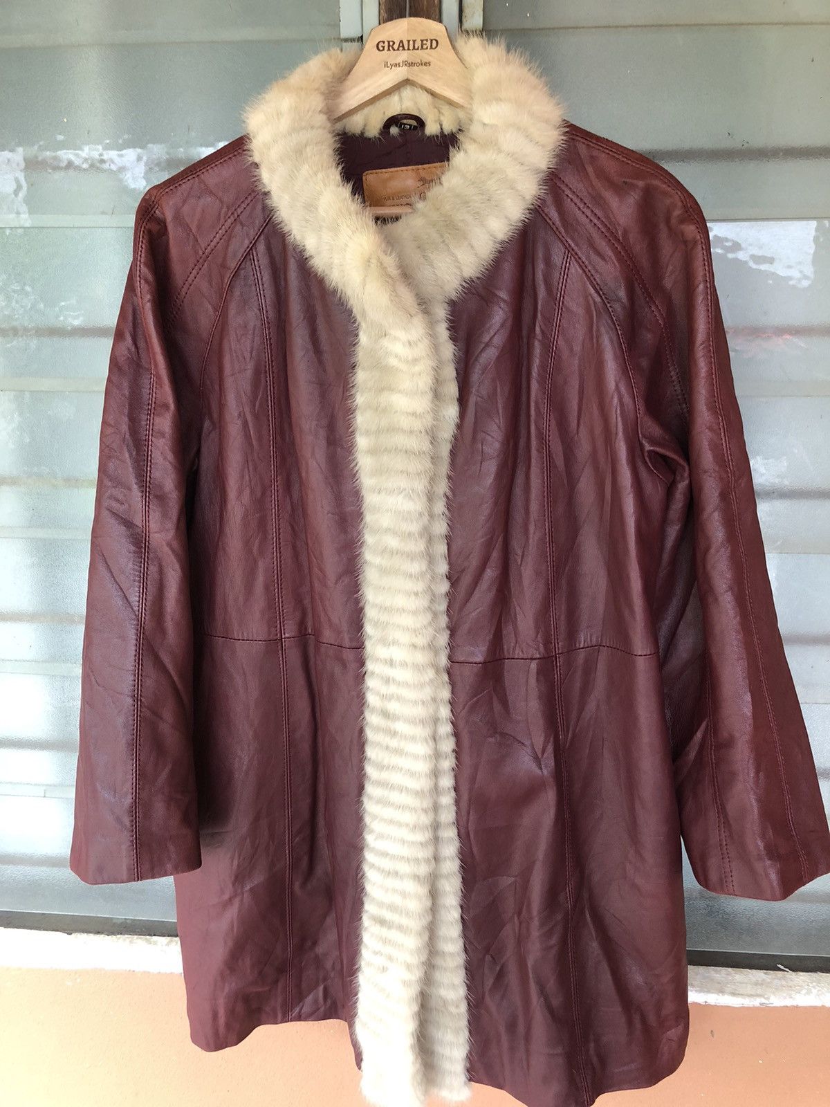 Japanese Brand Vintage Wolf Fur Leather Sheepskin Coat Jacket Size M / US 6-8 / IT 42-44 - 1 Thumbnail