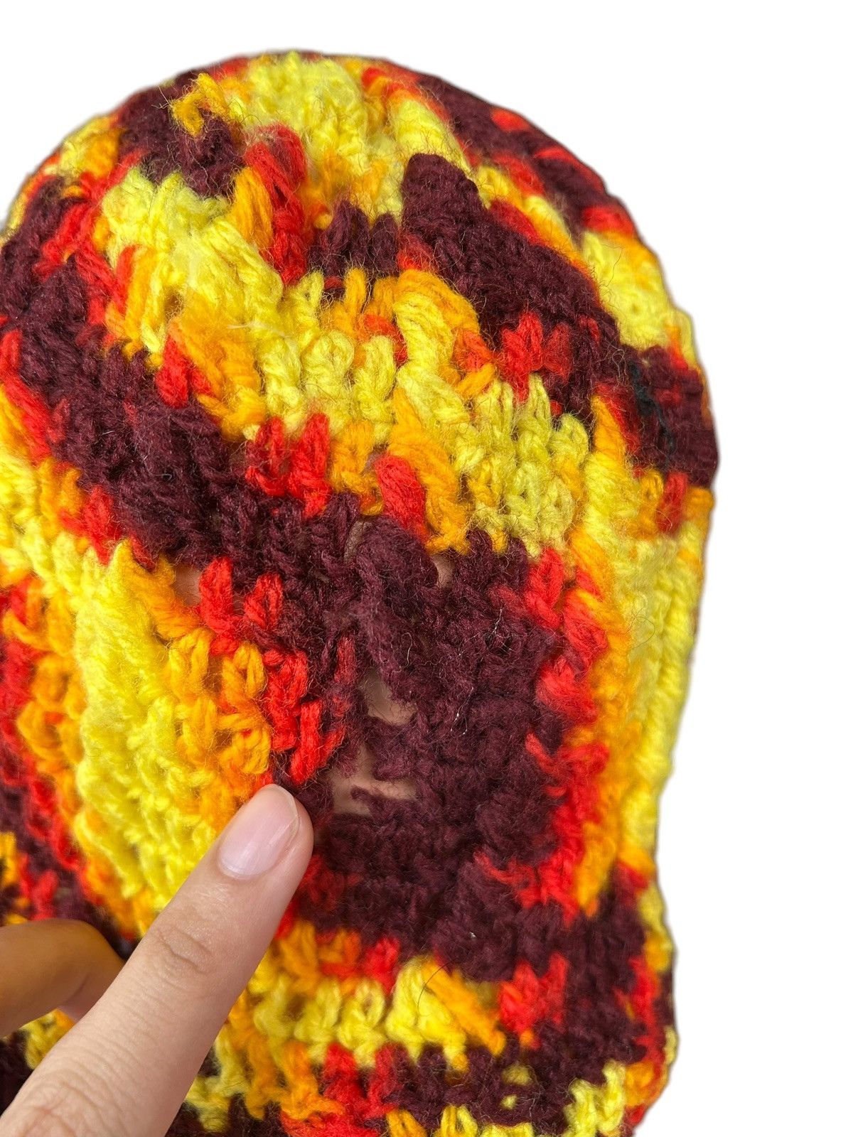 Kapital Crochet Knitteh handmade distressed beanie hats Size ONE SIZE - 8 Thumbnail