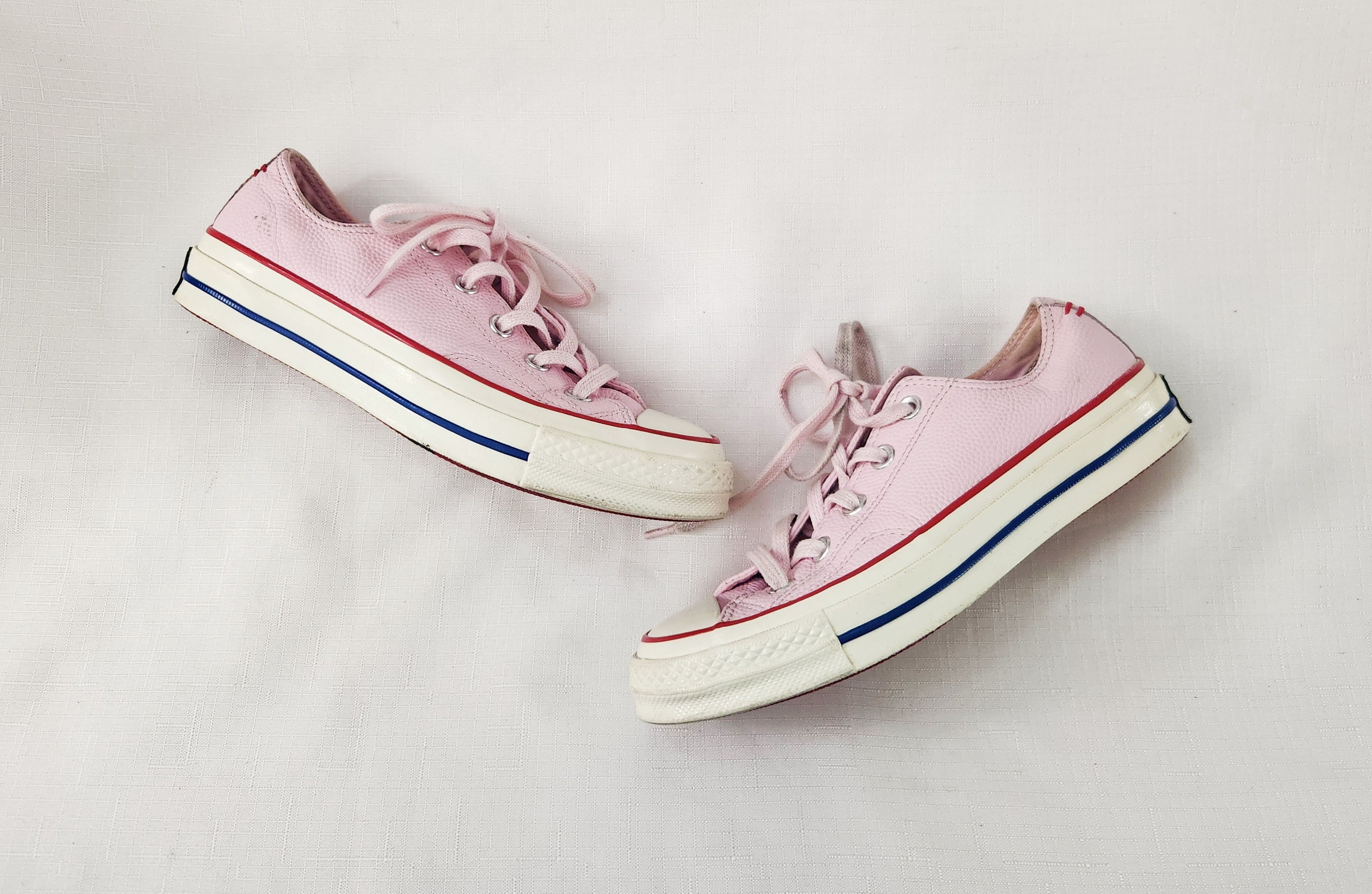 Converse Converse Pastel Pink Leather Sneakers Size 6 Rare 563490C Size US 6 / IT 36 - 2 Thumbnail