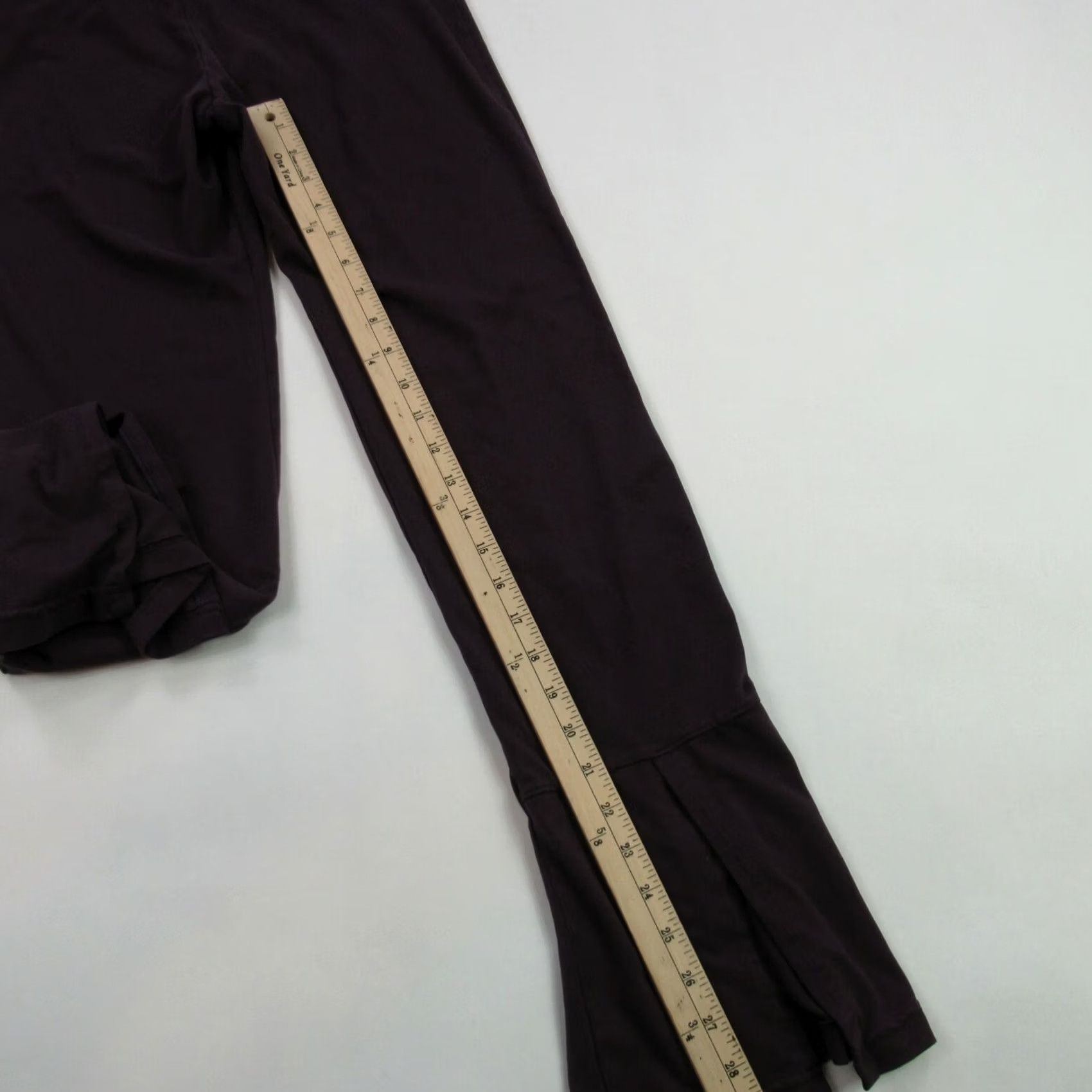Prana Prana Leggings Women Burgundy Workout Gym Stretch Lightweight Yoga 26X29 Size 32" / US 10 / IT 46 - 6 Thumbnail