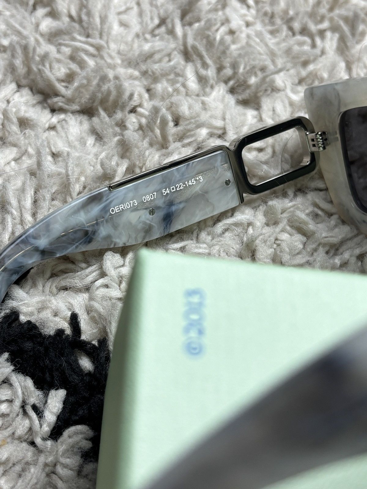 Off-White Off-White Marble Boston Sunglasses Unisex Virgil Rare Size ONE SIZE - 7 Thumbnail