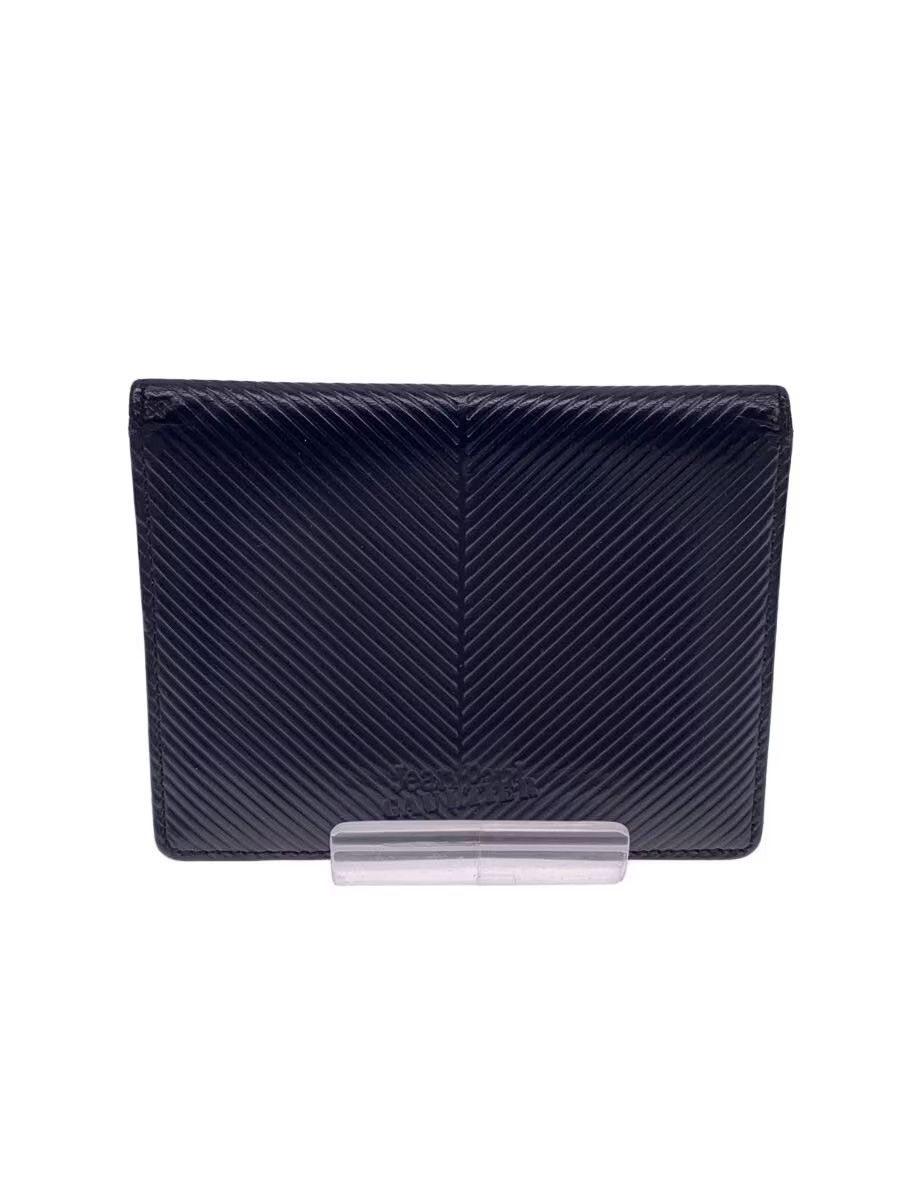 Jean Paul Gaultier !RARE! JPG Black Metallic Rose Wallet Large