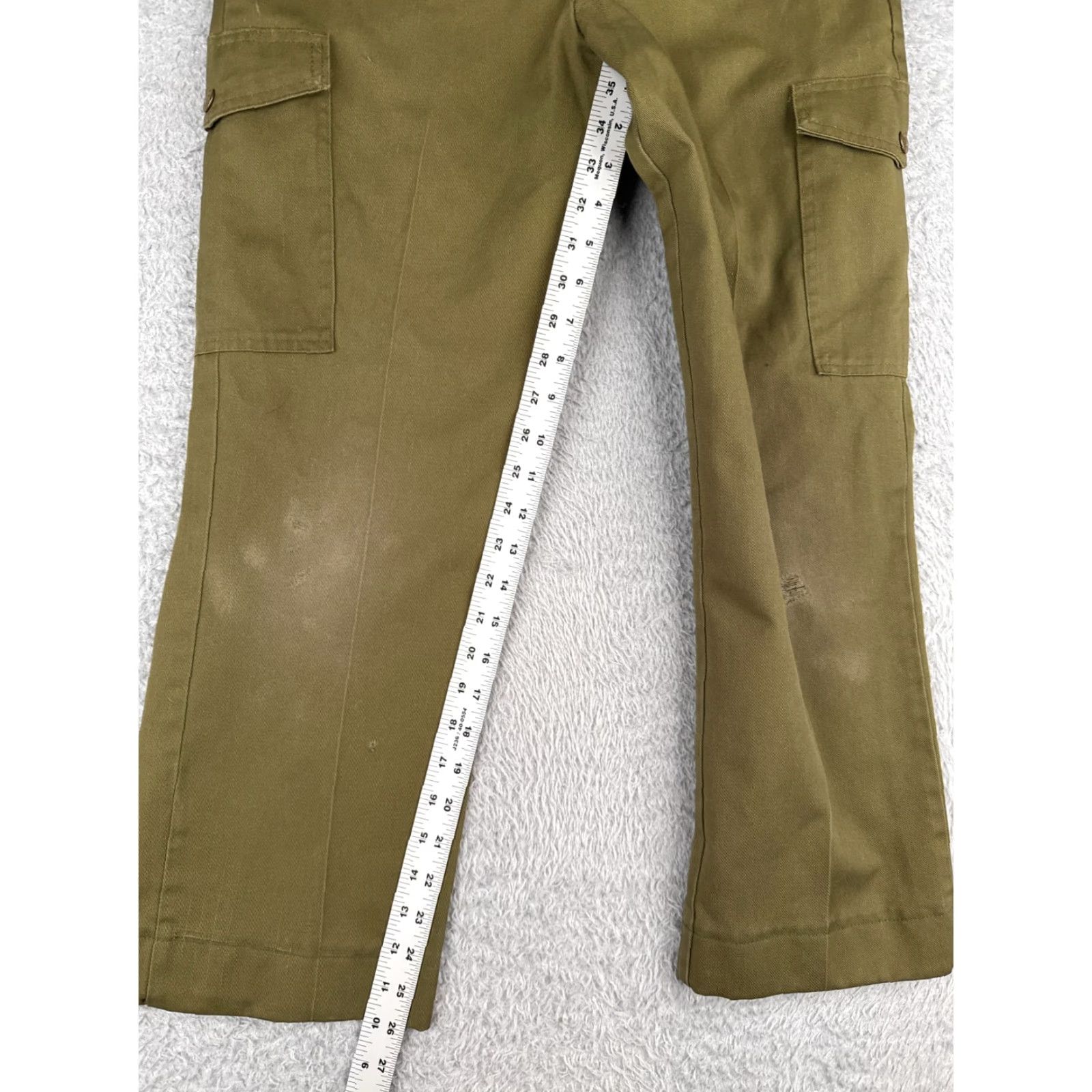 Vintage VINTAGE Boy Scouts Pants Men 30 Cargo Green Official Uniform Twill Cotton 30x26 Mens green cargo pants Boy Scouts of America Size US 30 / EU 46 - 7 Thumbnail