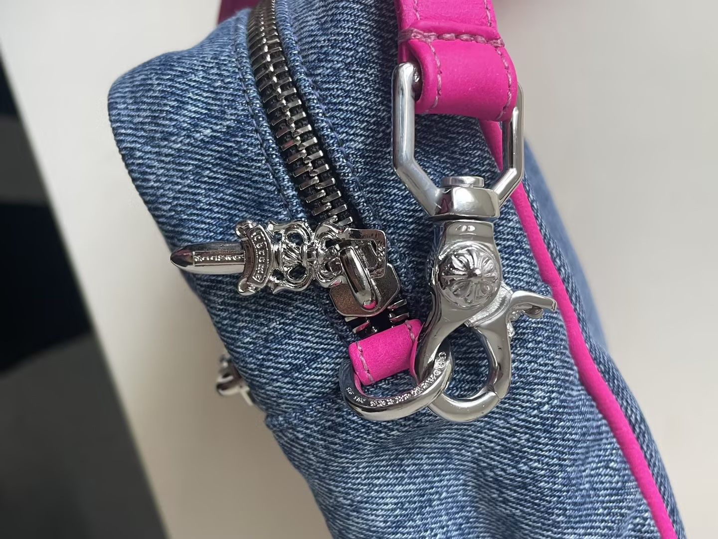Chrome Hearts Chrome Hearts Multcolor Denim Cross Patch Taka Bag Size ONE SIZE - 6 Thumbnail