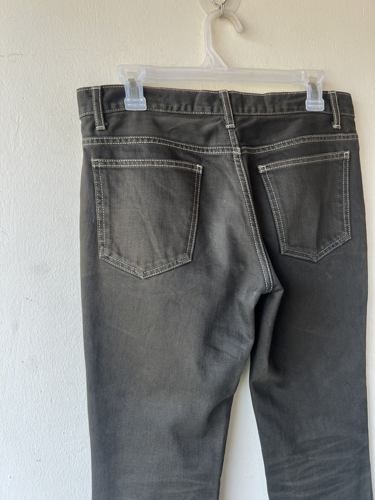 Lounge Lizard Lounge Lizard Waxed Denim Jeans Size US 30 / EU 46 - 17 Thumbnail