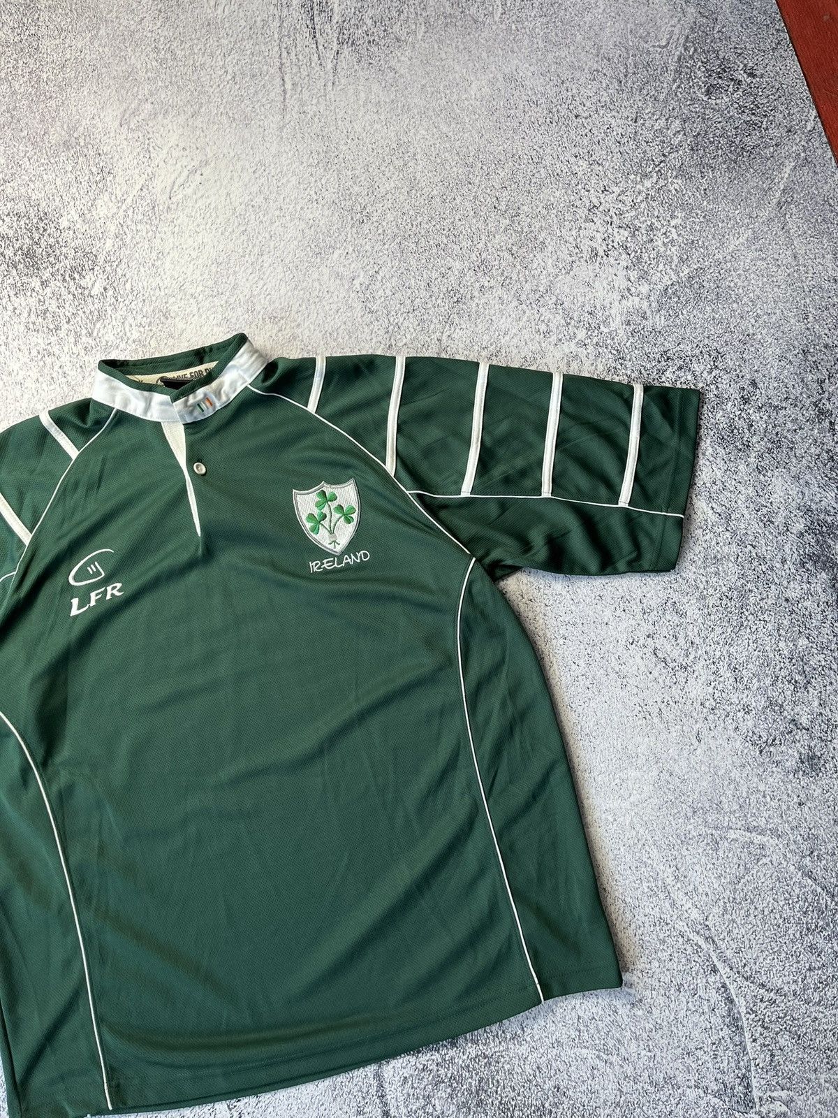 Vintage MENS LFR IRELAND Rugby For Rugby Irish Heavy Duty JERSEY Size US L / EU 52-54 / 3 - 4 Thumbnail